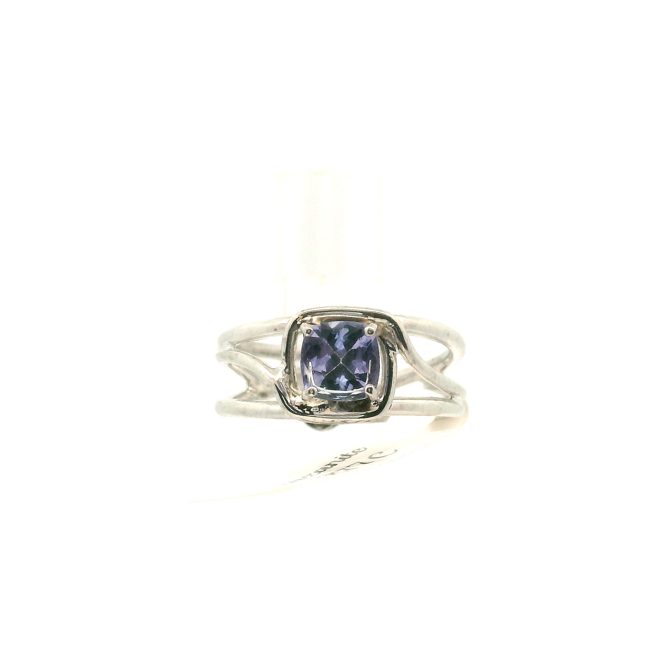 Tanzanite Cuff Ring .925 Silver for Elevating your Consciousness