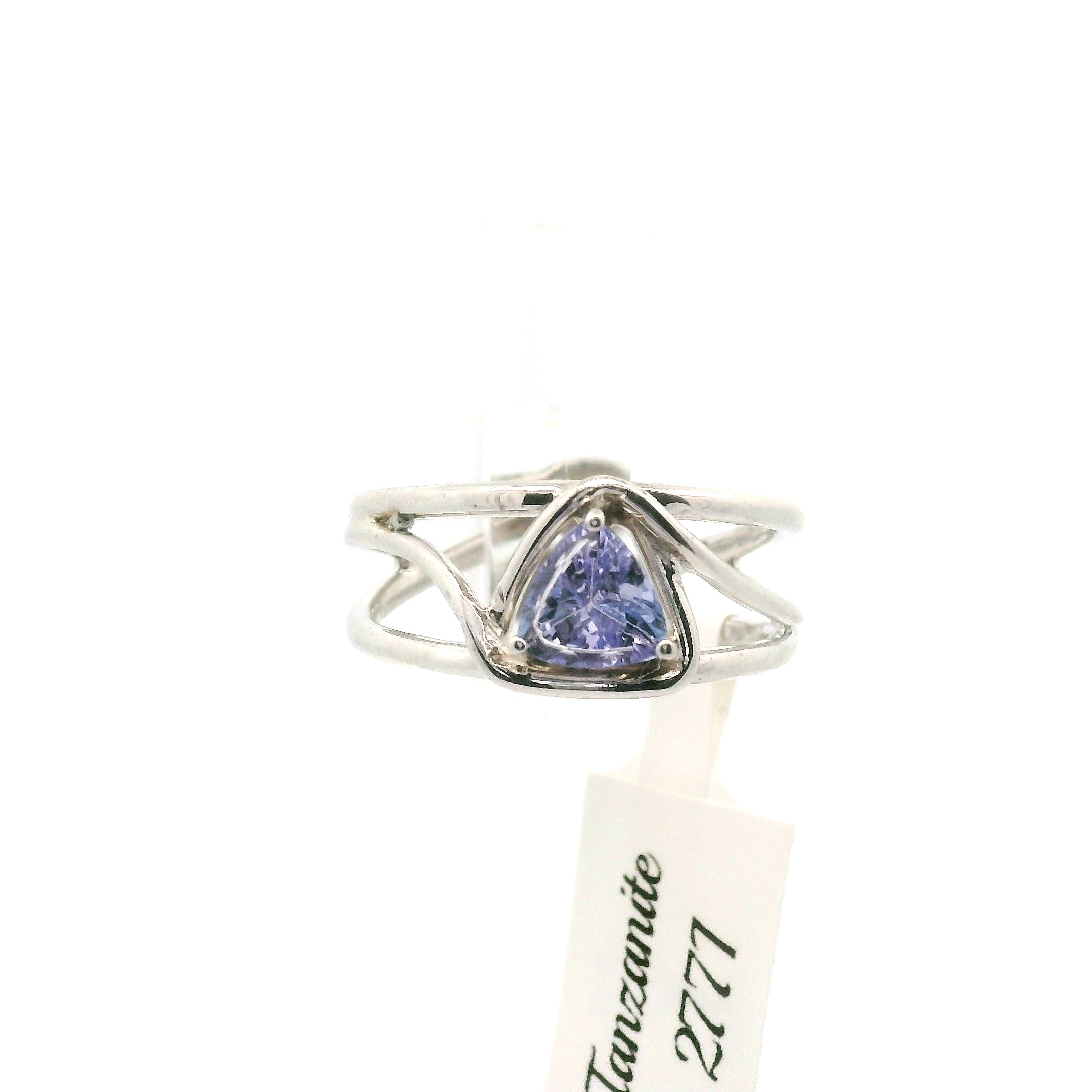 Tanzanite Cuff Ring .925 Silver for Elevating your Consciousness
