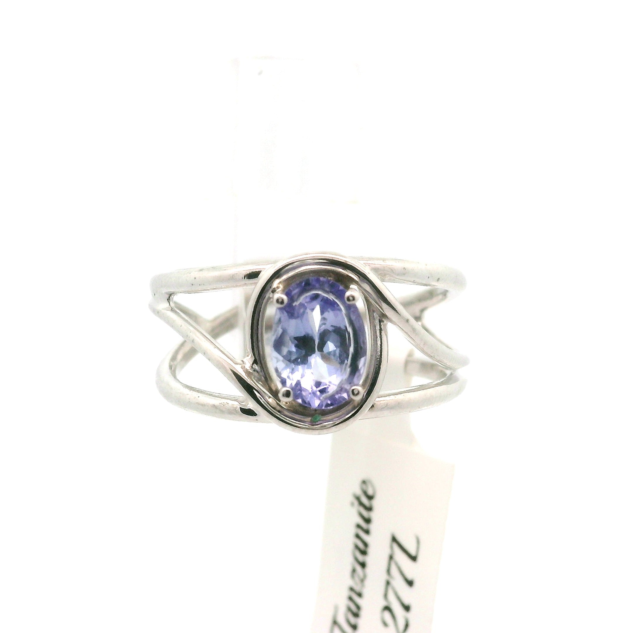Tanzanite Cuff Ring .925 Silver for Elevating your Consciousness