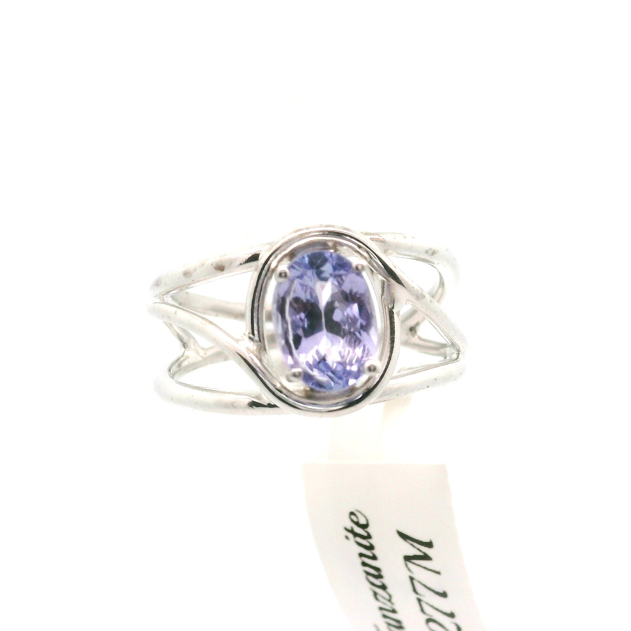 Tanzanite Cuff Ring .925 Silver for Elevating your Consciousness