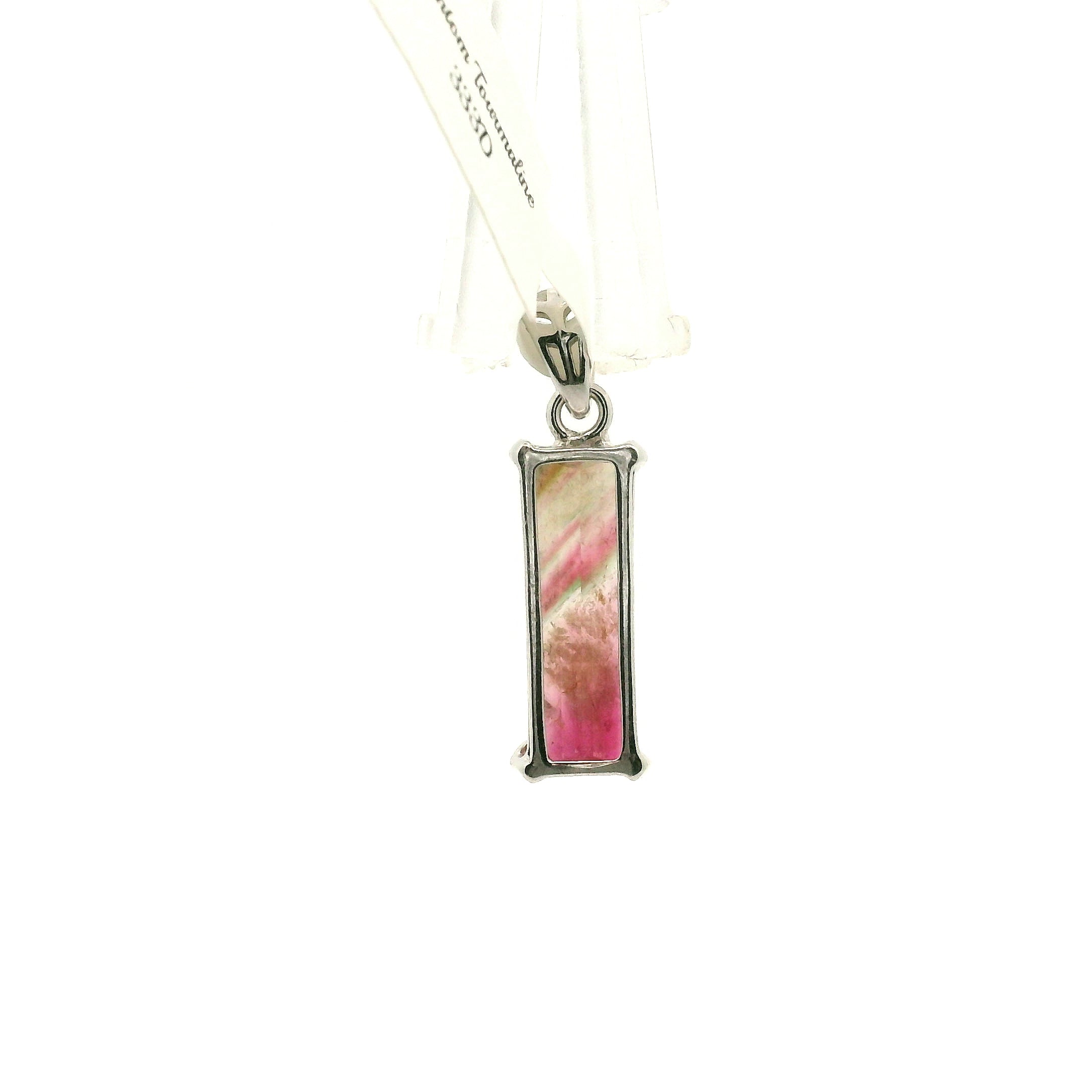 Phantom Tourmaline Pendant .925 Silver for Awareness, Communication and Meditation