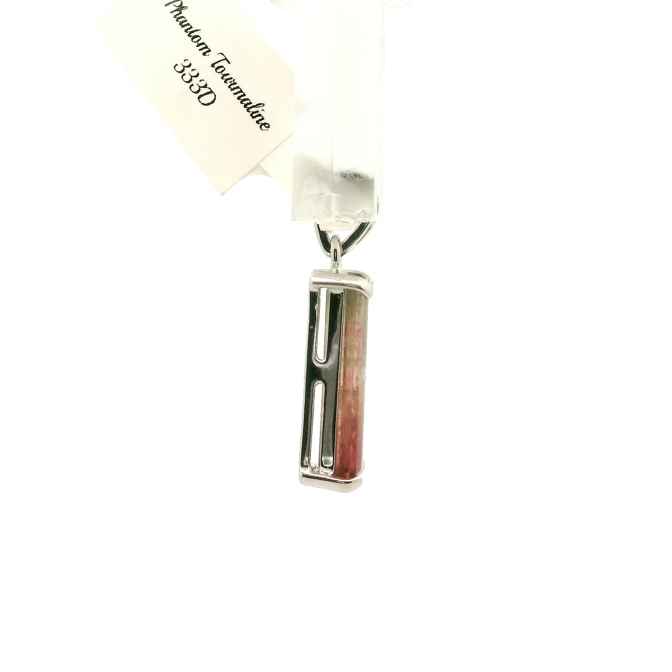 Phantom Tourmaline Pendant .925 Silver for Awareness, Communication and Meditation