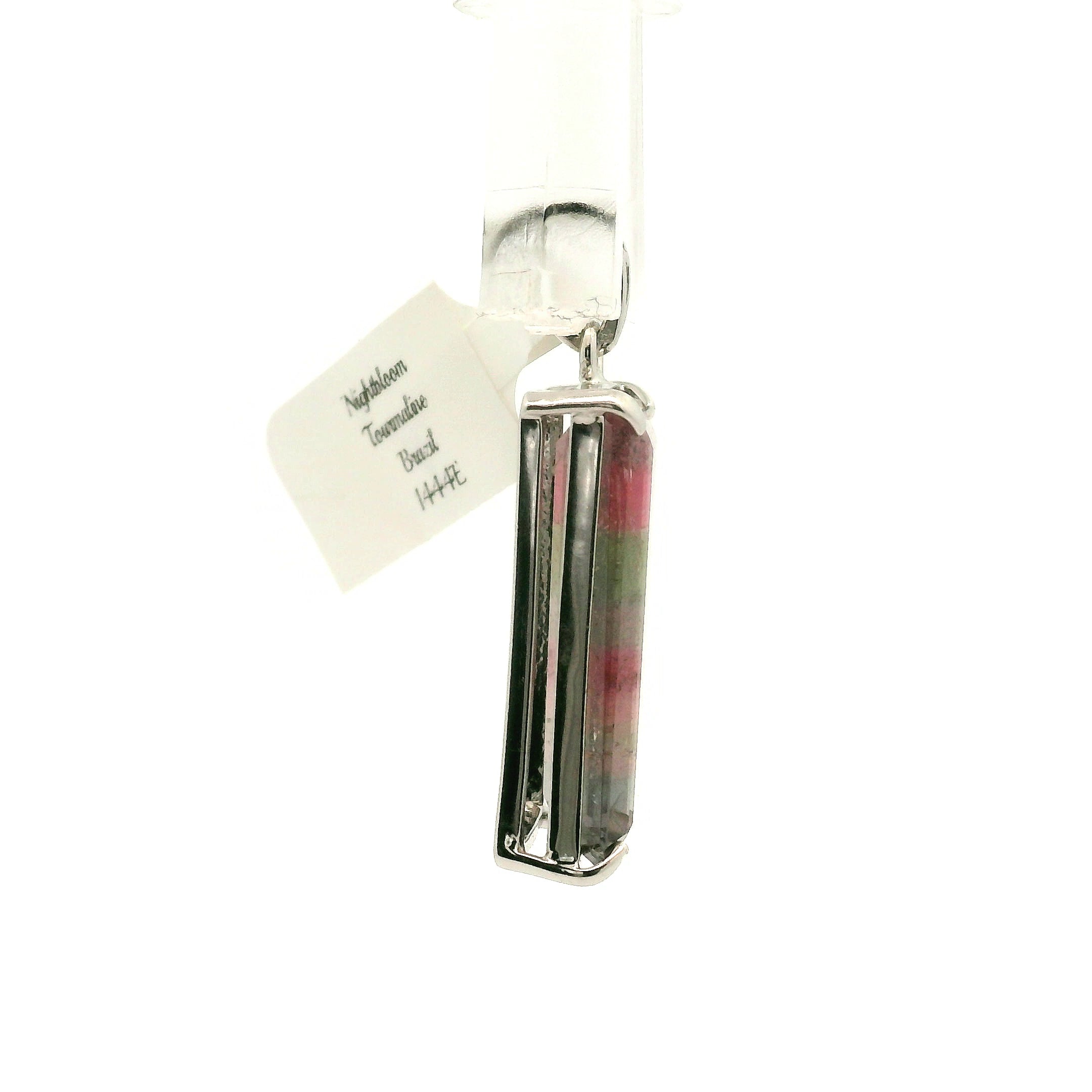 Nightbloom Tourmaline Pendant .925 Silver for Awareness, Communication and Meditation