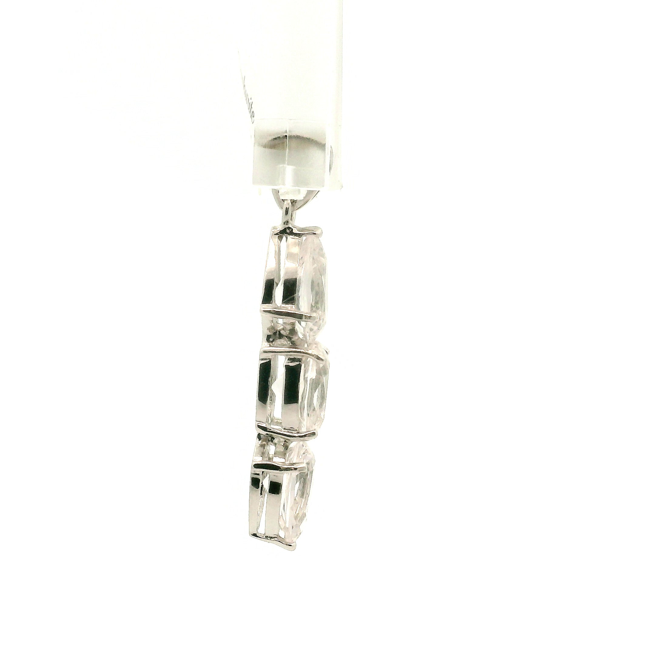 Danburite Wand Pendant .925 Silver for Connection with Higher Realms, Peace and Self Acceptance