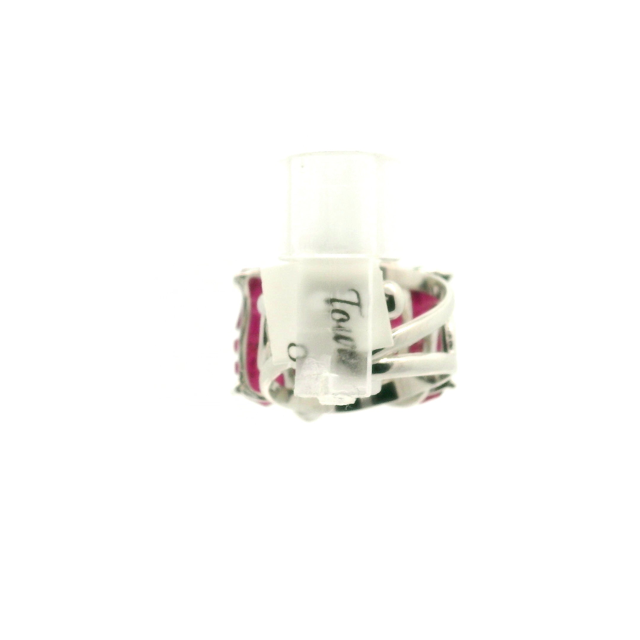 Tourmaline Butterfly  Adjustable Cuff Ring .925 Silver for Awareness, Communication and Meditation