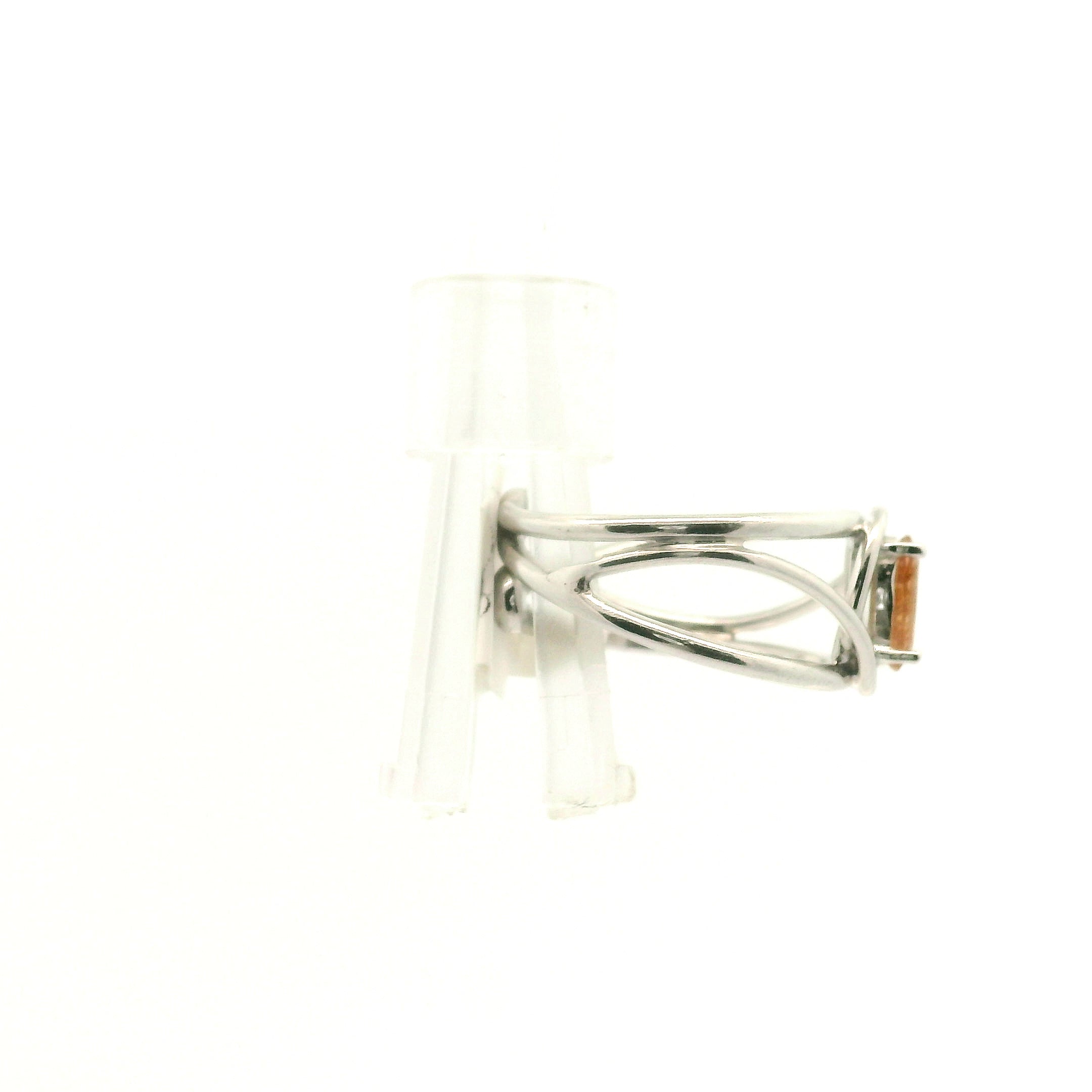 Eosphorite Cuff Ring .925 Silver for Empowerment, Grounding and Protection