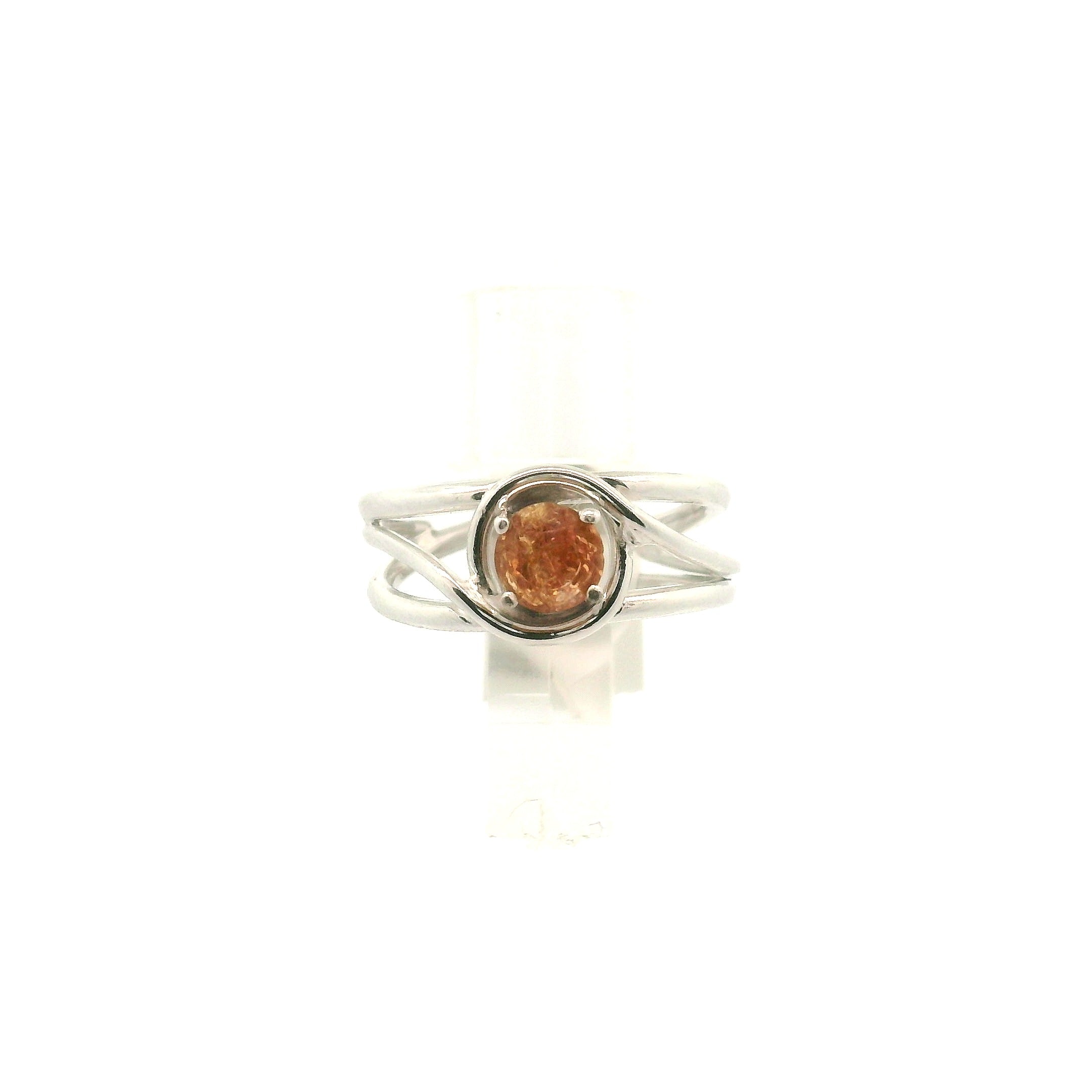 Eosphorite Cuff Ring .925 Silver for Empowerment, Grounding and Protection
