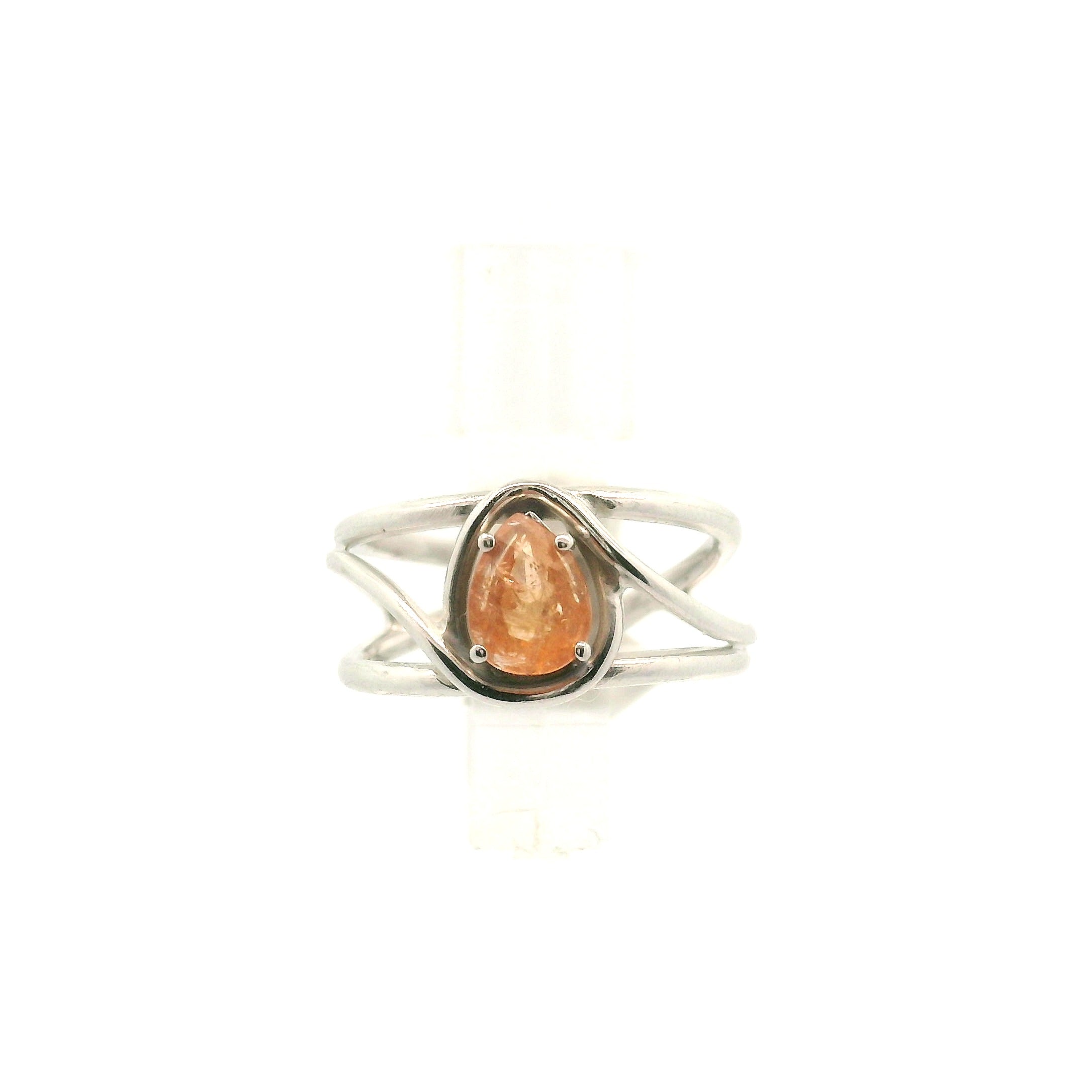 Eosphorite Cuff Ring .925 Silver for Empowerment, Grounding and Protection