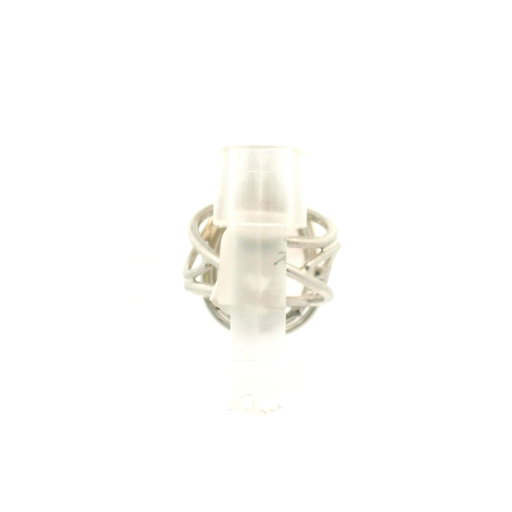 Morganite Cuff Ring .925 Silver for Abundance of Joy and Love