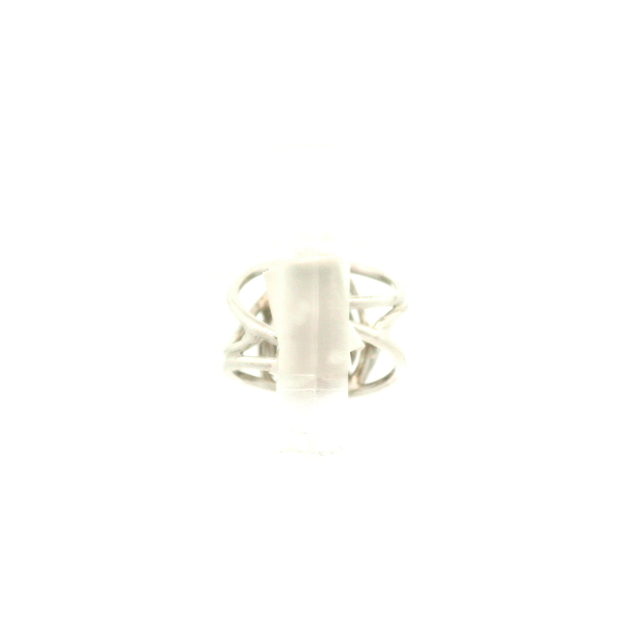 Garnet Cuff Ring .925 Silver for Health and Strength