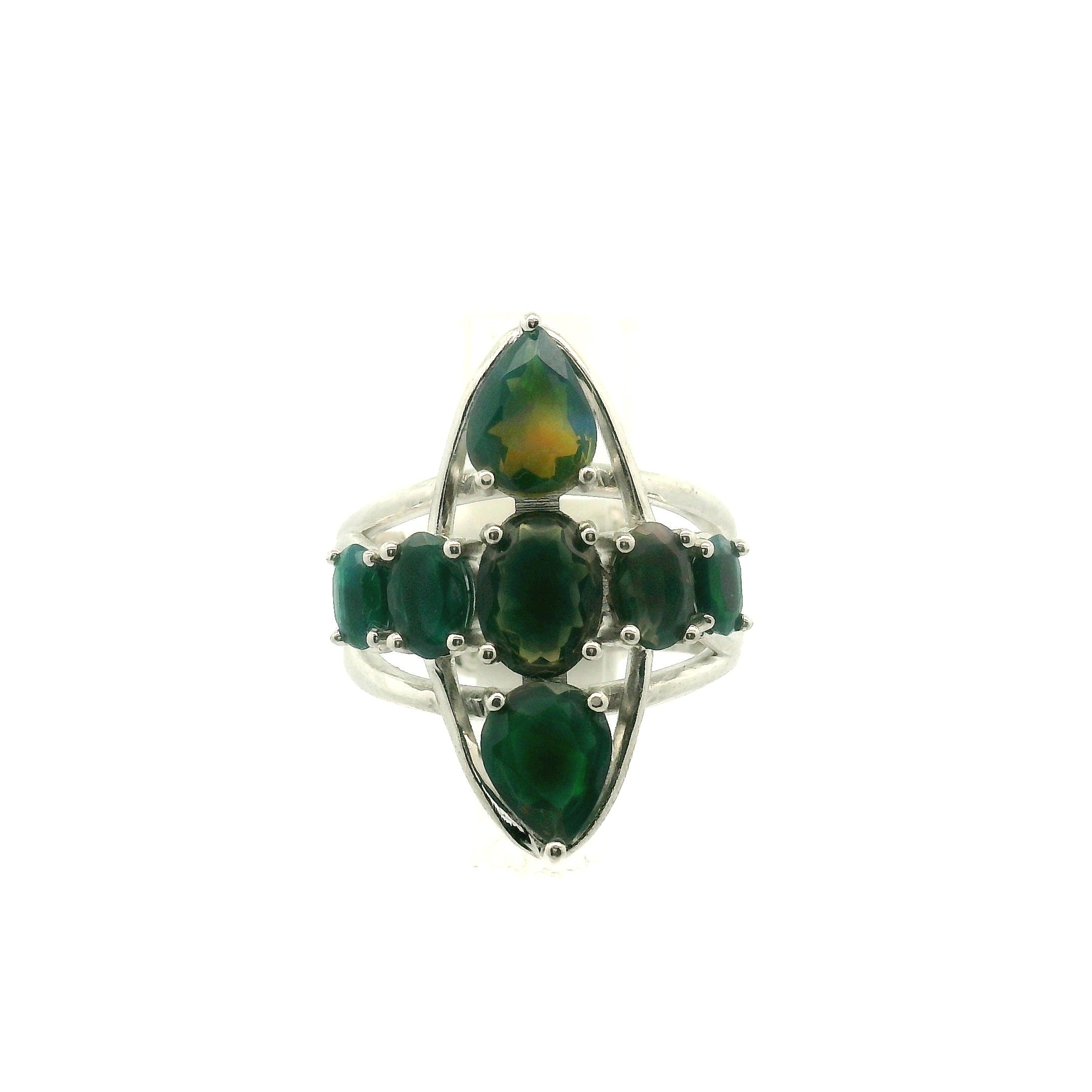 Cross Cuff Ring .925 Silver for Healing, Intention Setting and Manifesting your Desires
