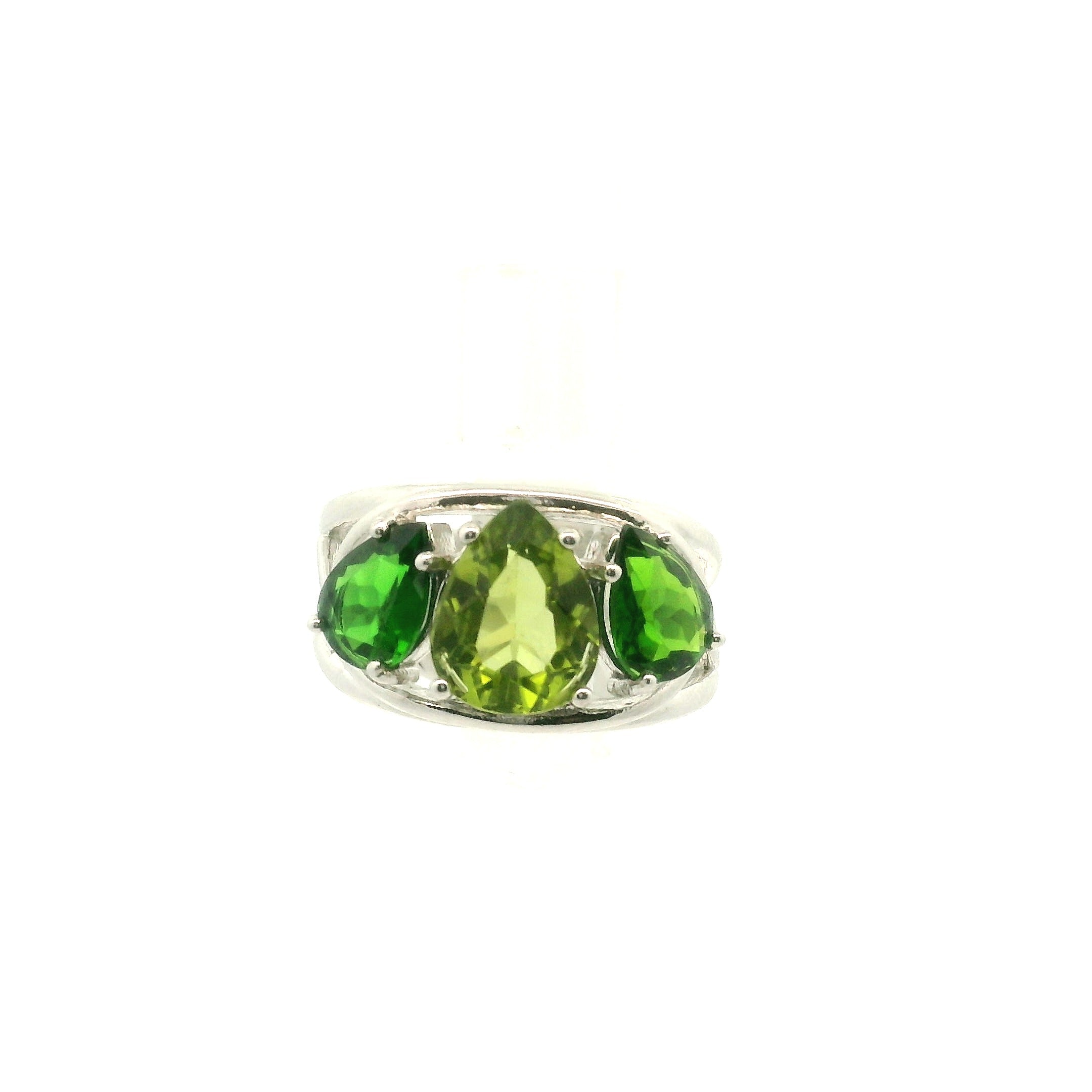 Triple Stone Crown Ring .925 Silver for Embracing your Power