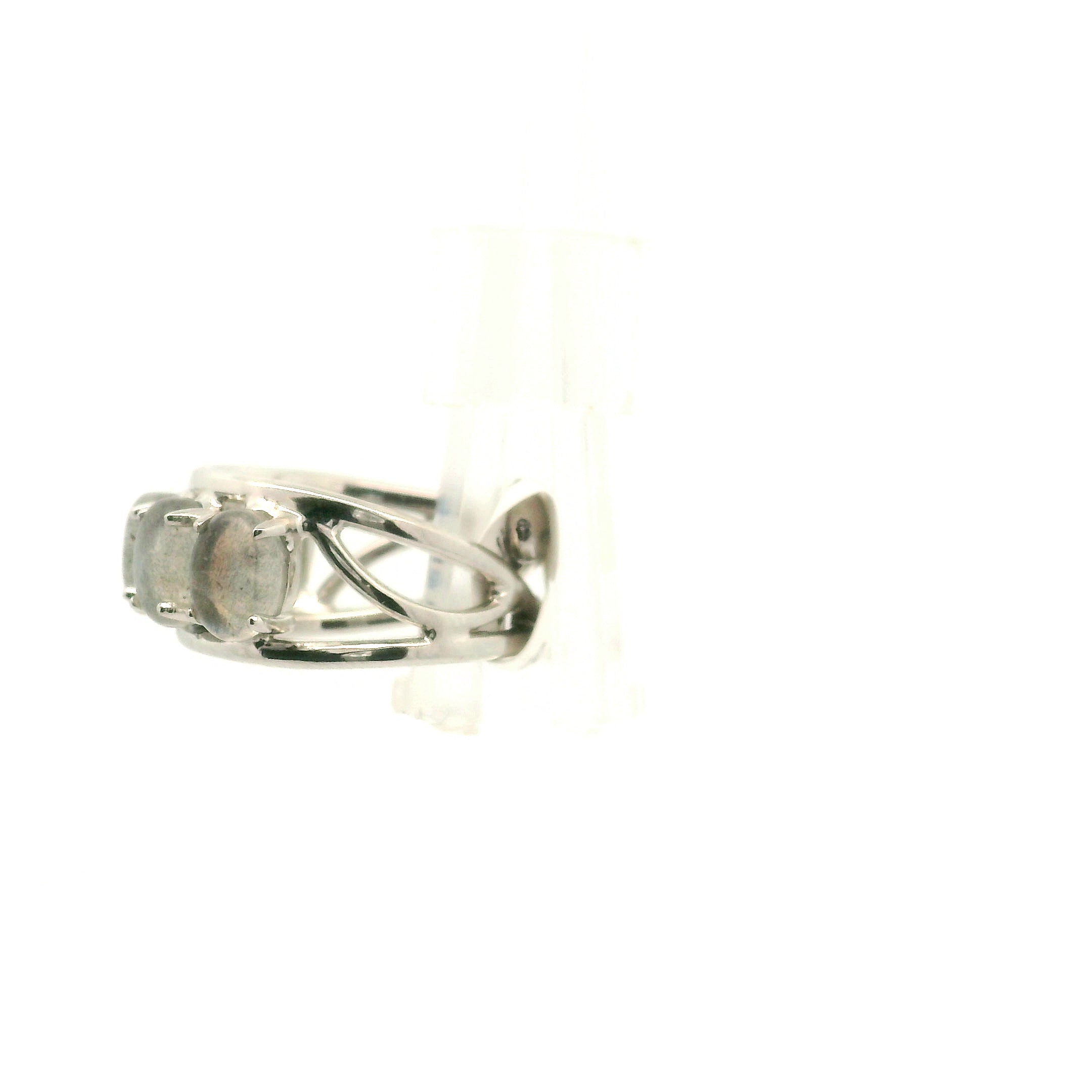 Multi Stone Oval Cut Stacker Cuff Ring .925 Silver for Healing, Intention Setting and Manifesting your Desires