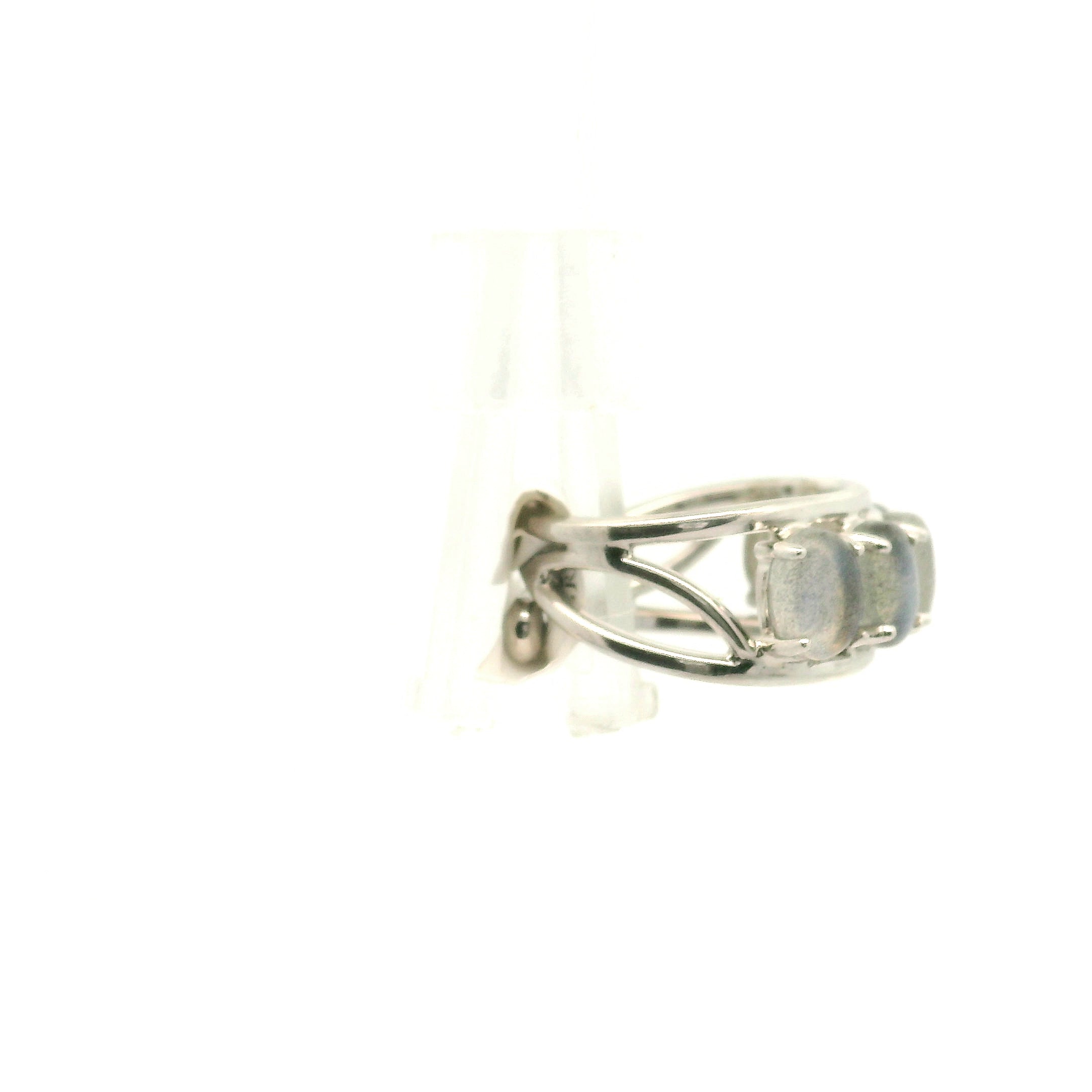 Multi Stone Oval Cut Stacker Cuff Ring .925 Silver for Healing, Intention Setting and Manifesting your Desires