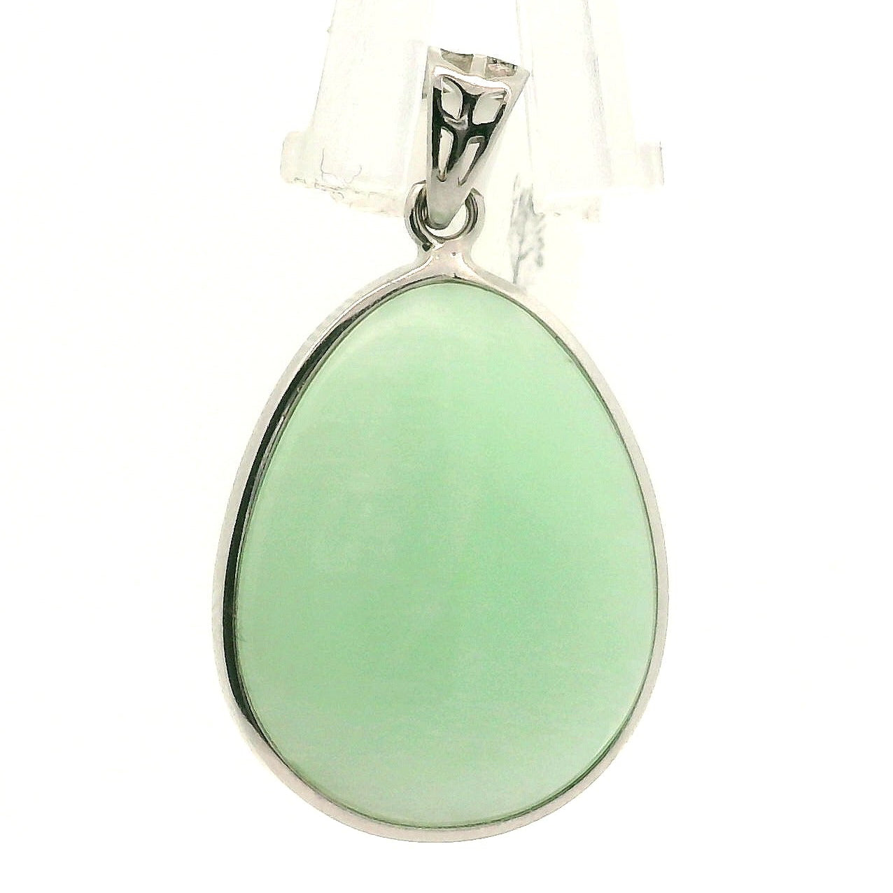 Green Moonstone Pendant .925 Silver for New Beginnings, Protection and Manifestation