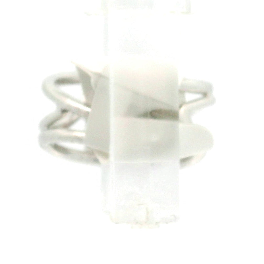 Tourmaline Adjustable Cuff Ring .925 Silver for Awareness, Communication and Meditation