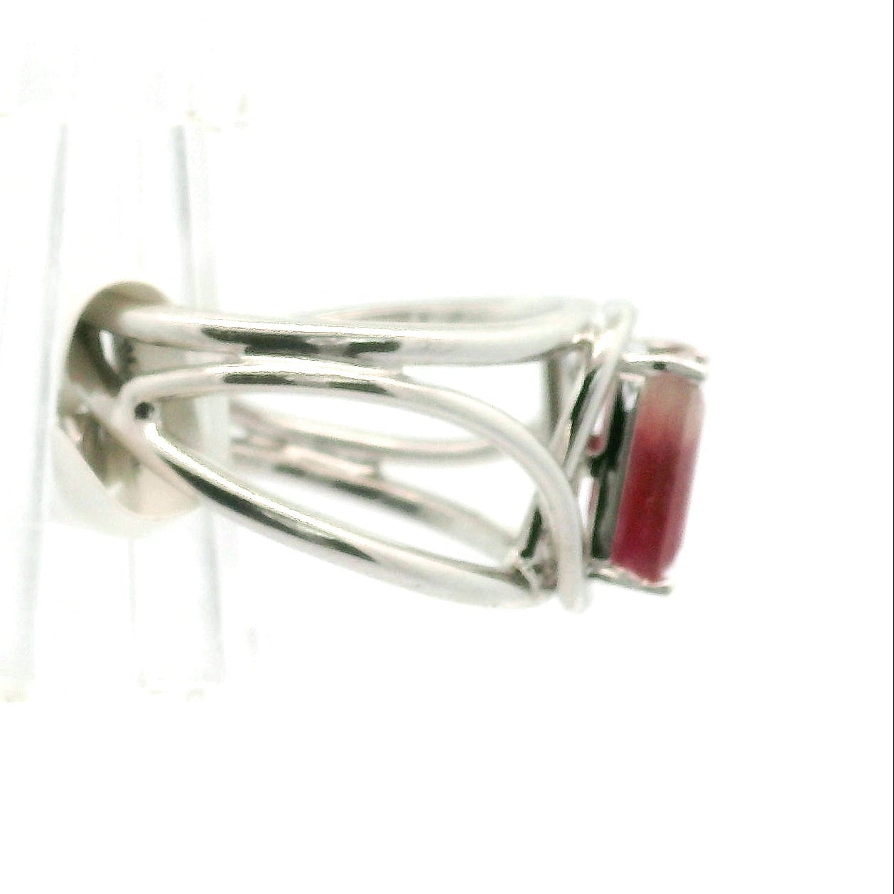 Tourmaline Adjustable Cuff Ring .925 Silver for Awareness, Communication and Meditation