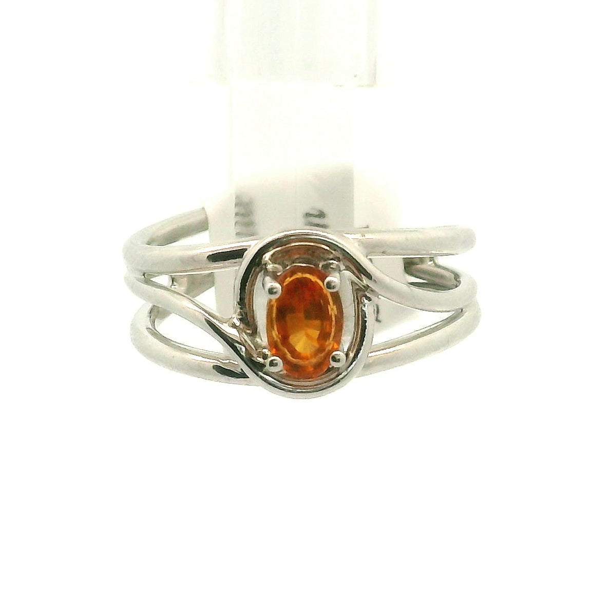 Clinohumite Cuff Ring for Good Luck, Prosperity and Protection