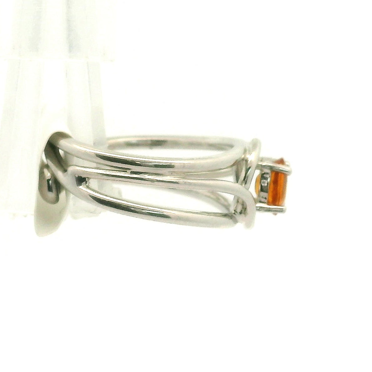 Clinohumite Cuff Ring for Good Luck, Prosperity and Protection