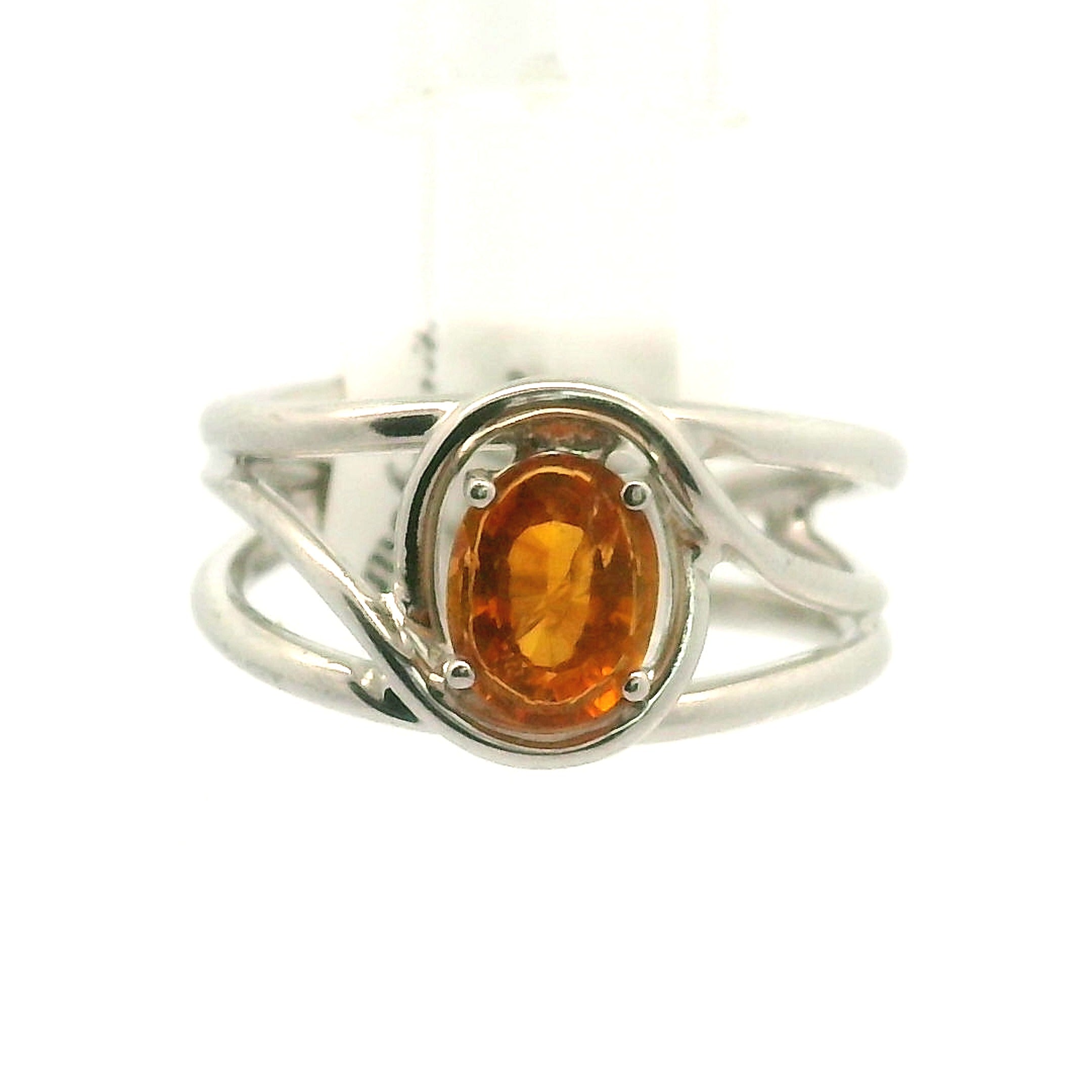 Clinohumite Cuff Ring for Good Luck, Prosperity and Protection