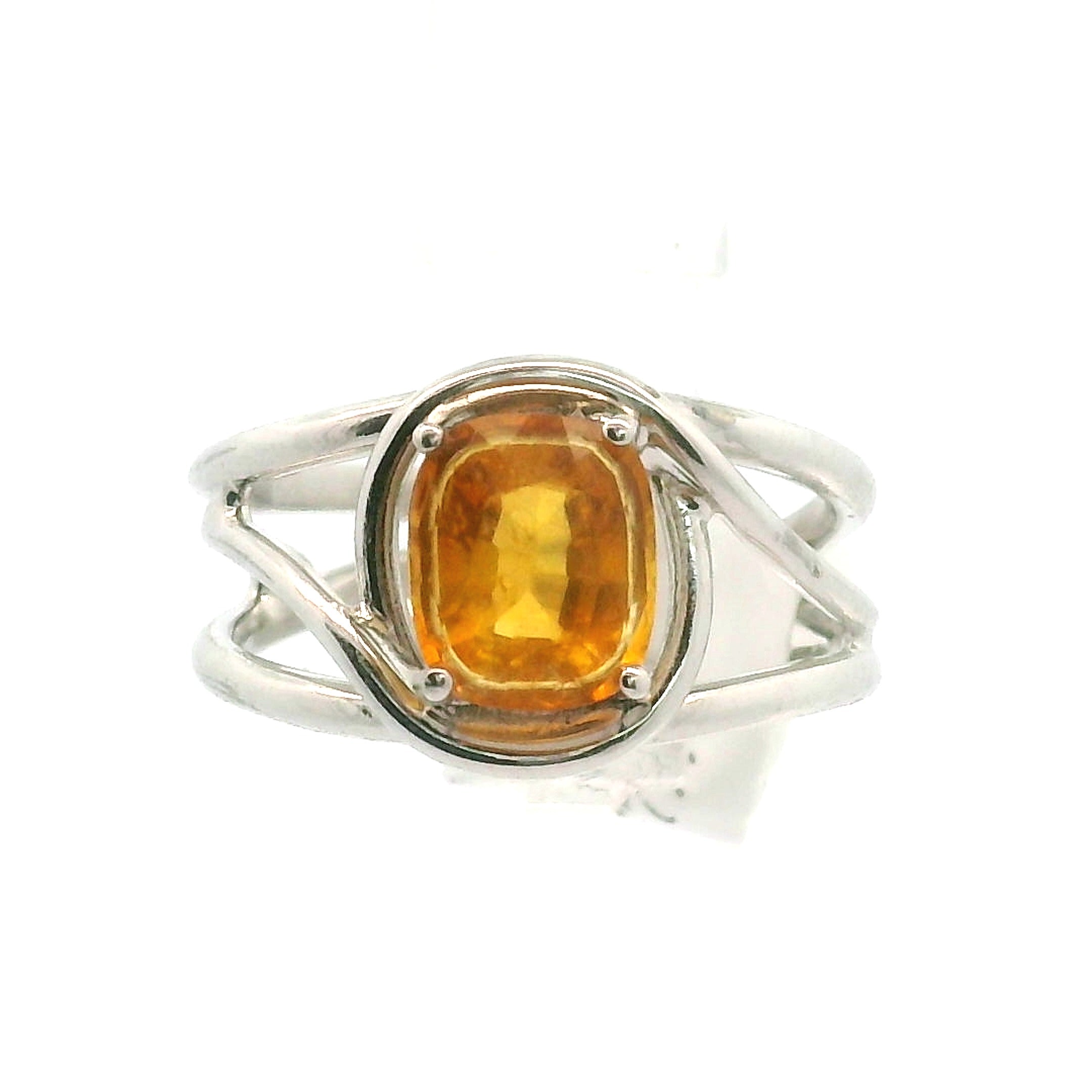 Clinohumite Cuff Ring for Good Luck, Prosperity and Protection