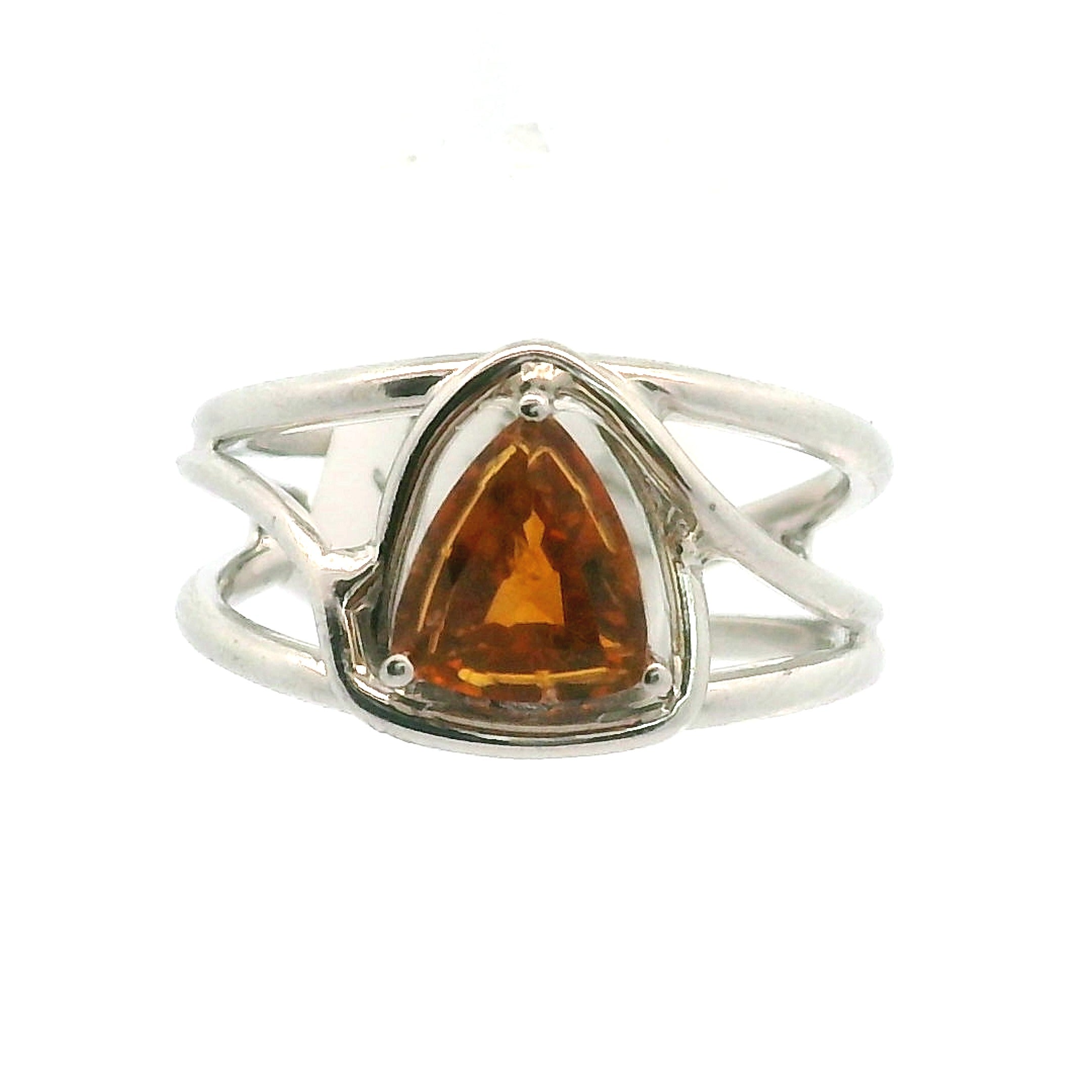 Clinohumite Cuff Ring for Good Luck, Prosperity and Protection