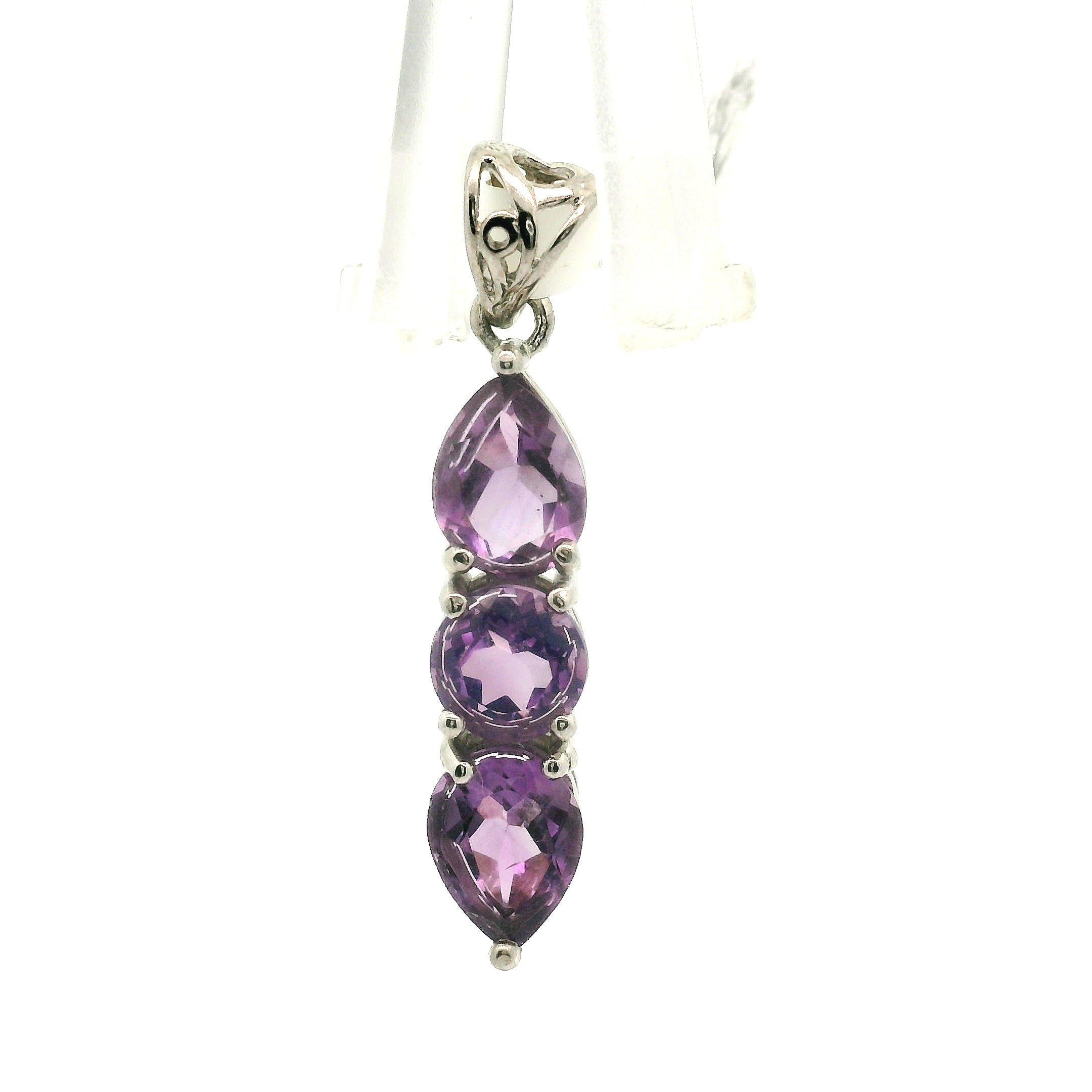 Wand Pendant .925 Silver for Intuition, Luck, Protection and Purification