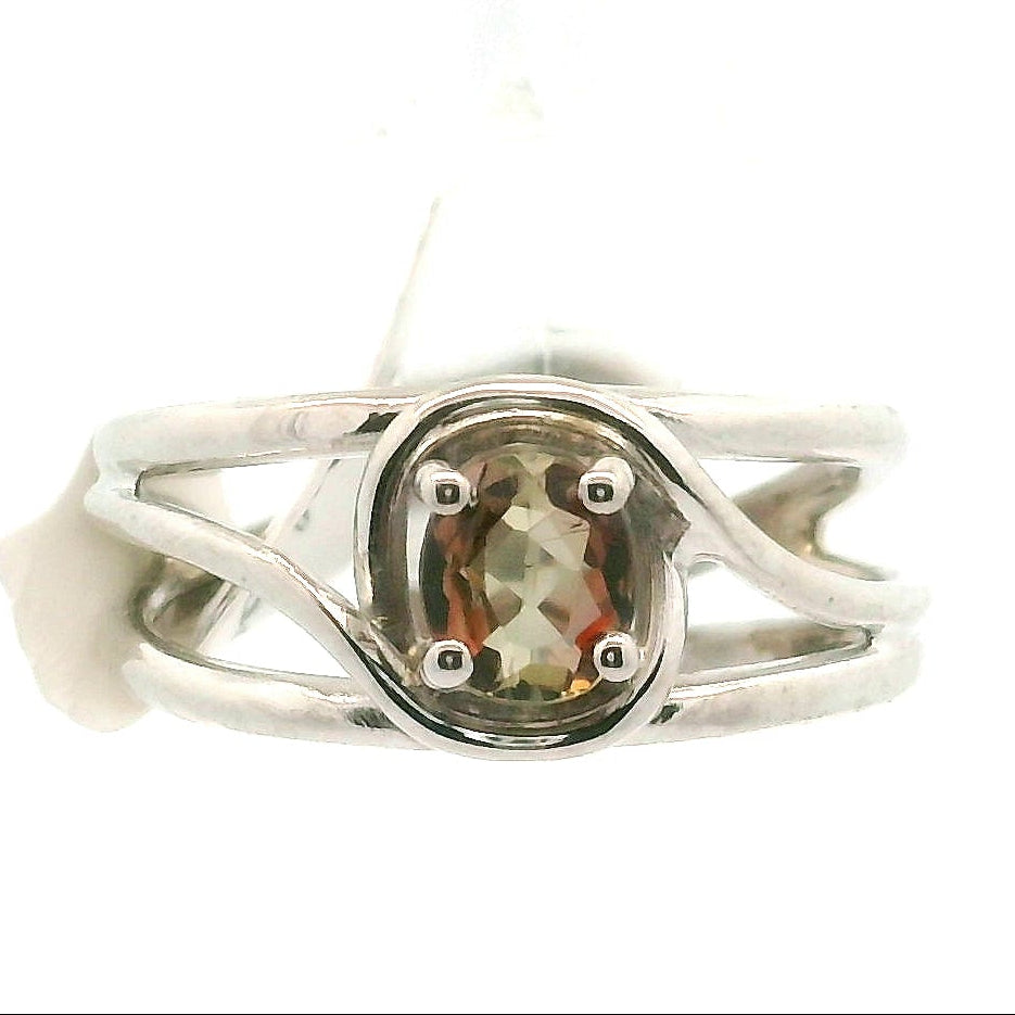 Andalusite Cuff Ring 925 Silver for Divine Connection, Harmony & Spiritual Awareness