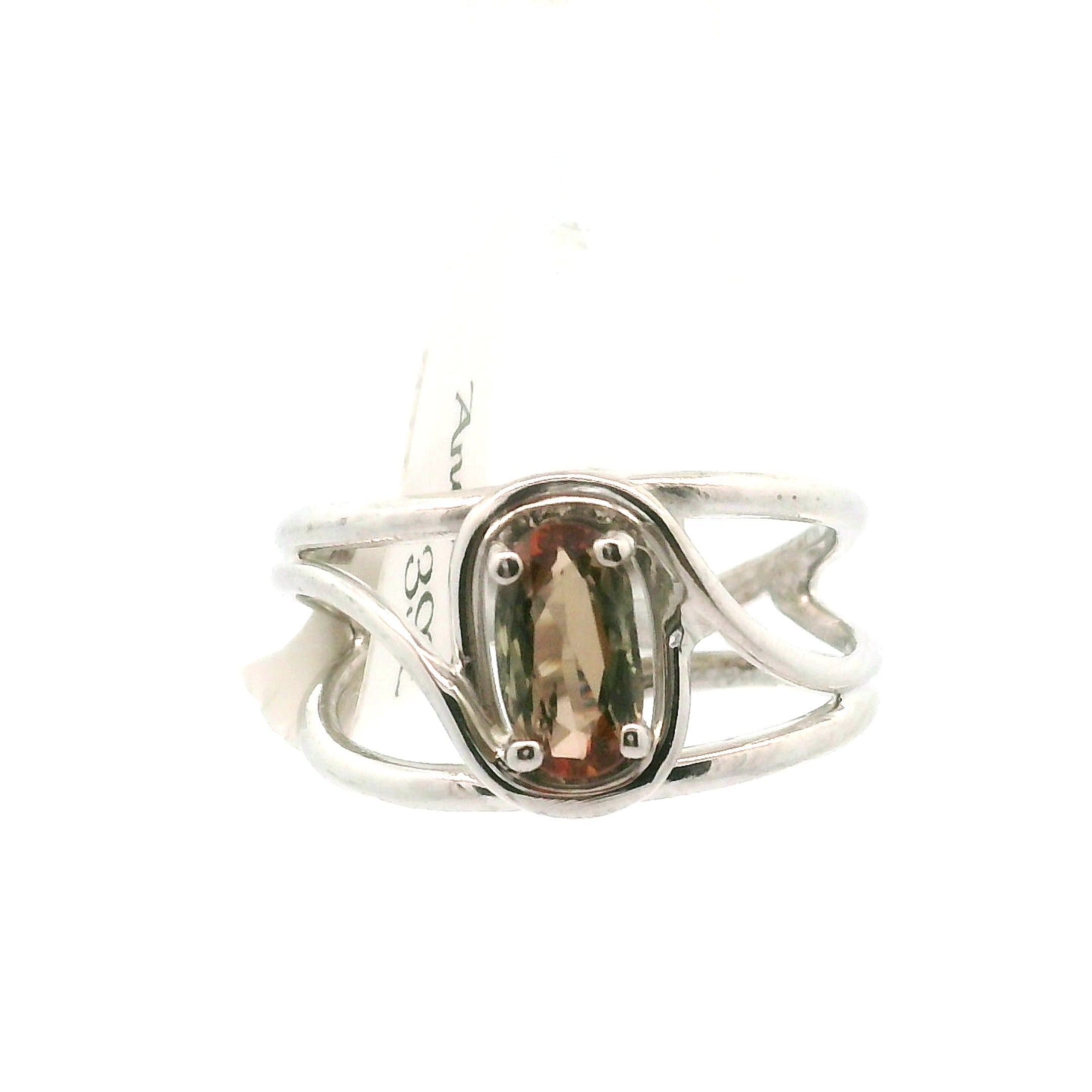 Andalusite Cuff Ring 925 Silver for Divine Connection, Harmony & Spiritual Awareness