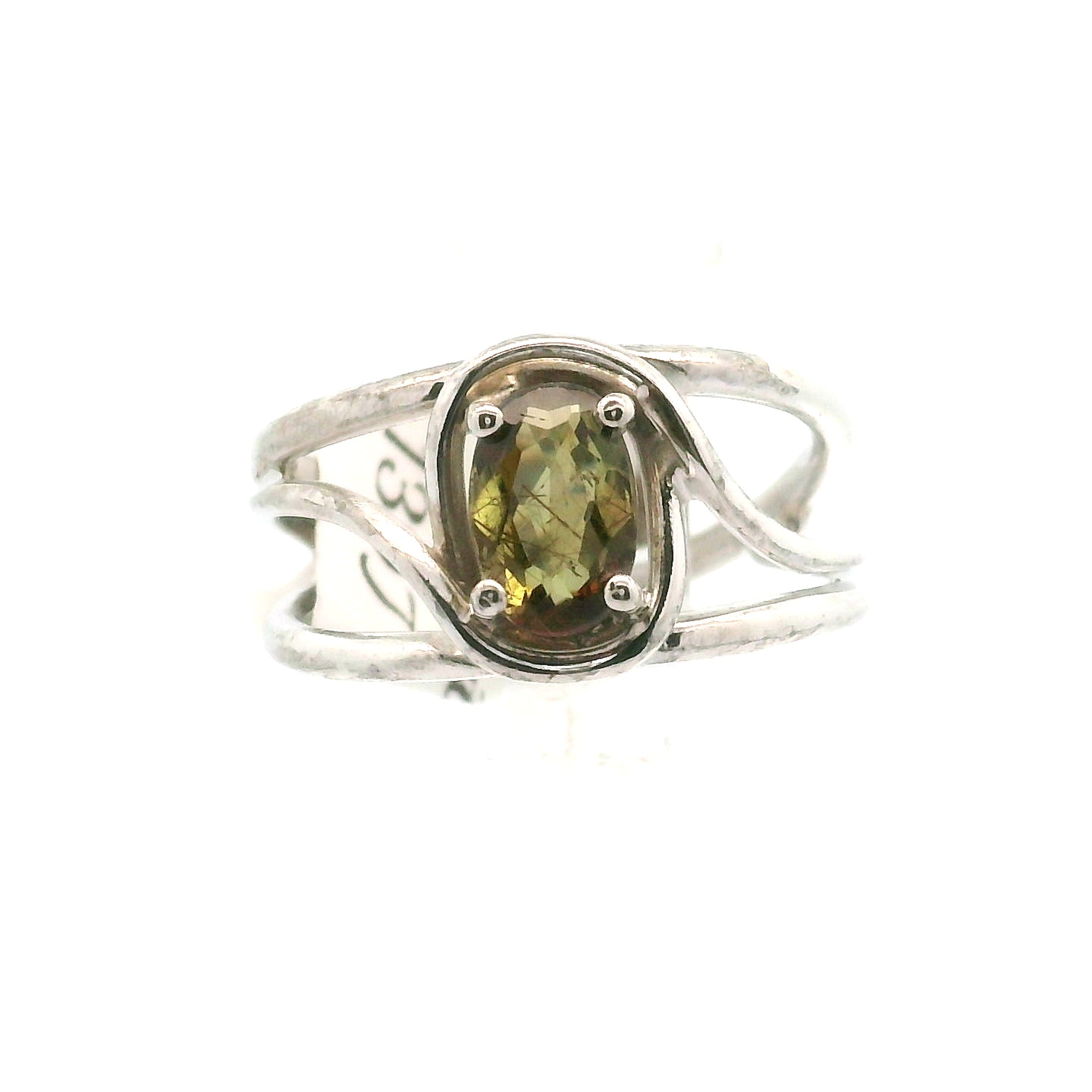 Andalusite Cuff Ring 925 Silver for Divine Connection, Harmony & Spiritual Awareness