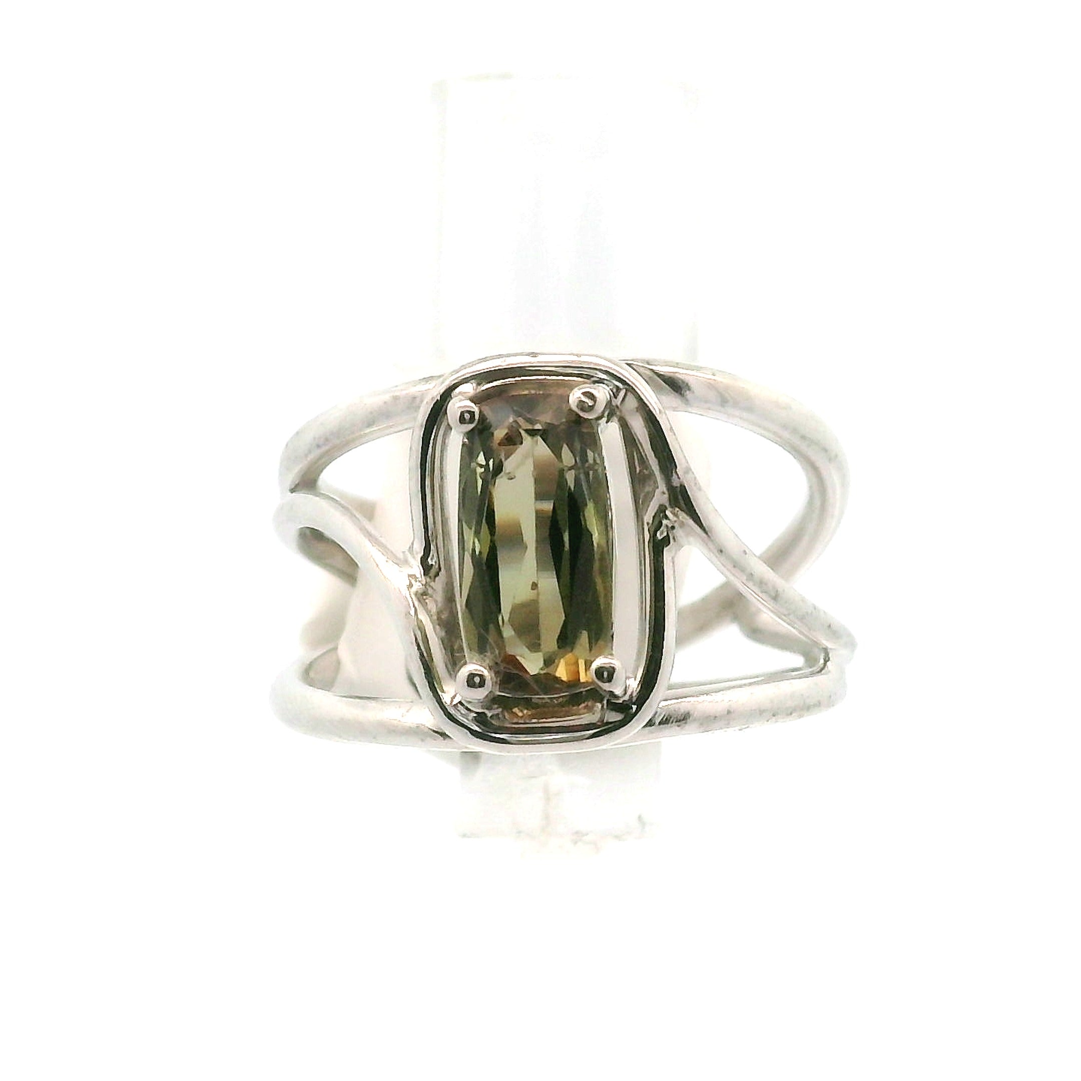 Andalusite Cuff Ring 925 Silver for Divine Connection, Harmony & Spiritual Awareness