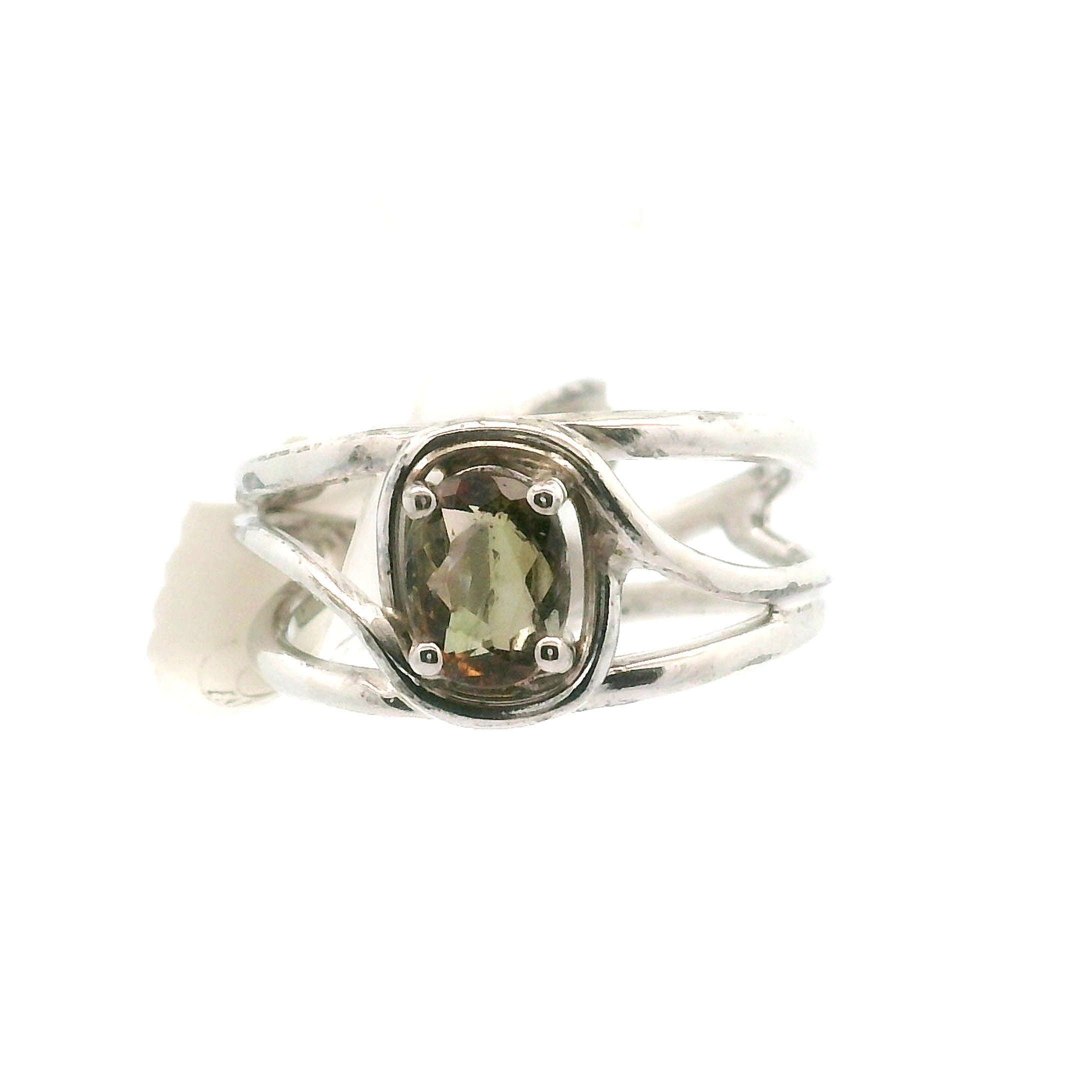 Andalusite Cuff Ring 925 Silver for Divine Connection, Harmony & Spiritual Awareness