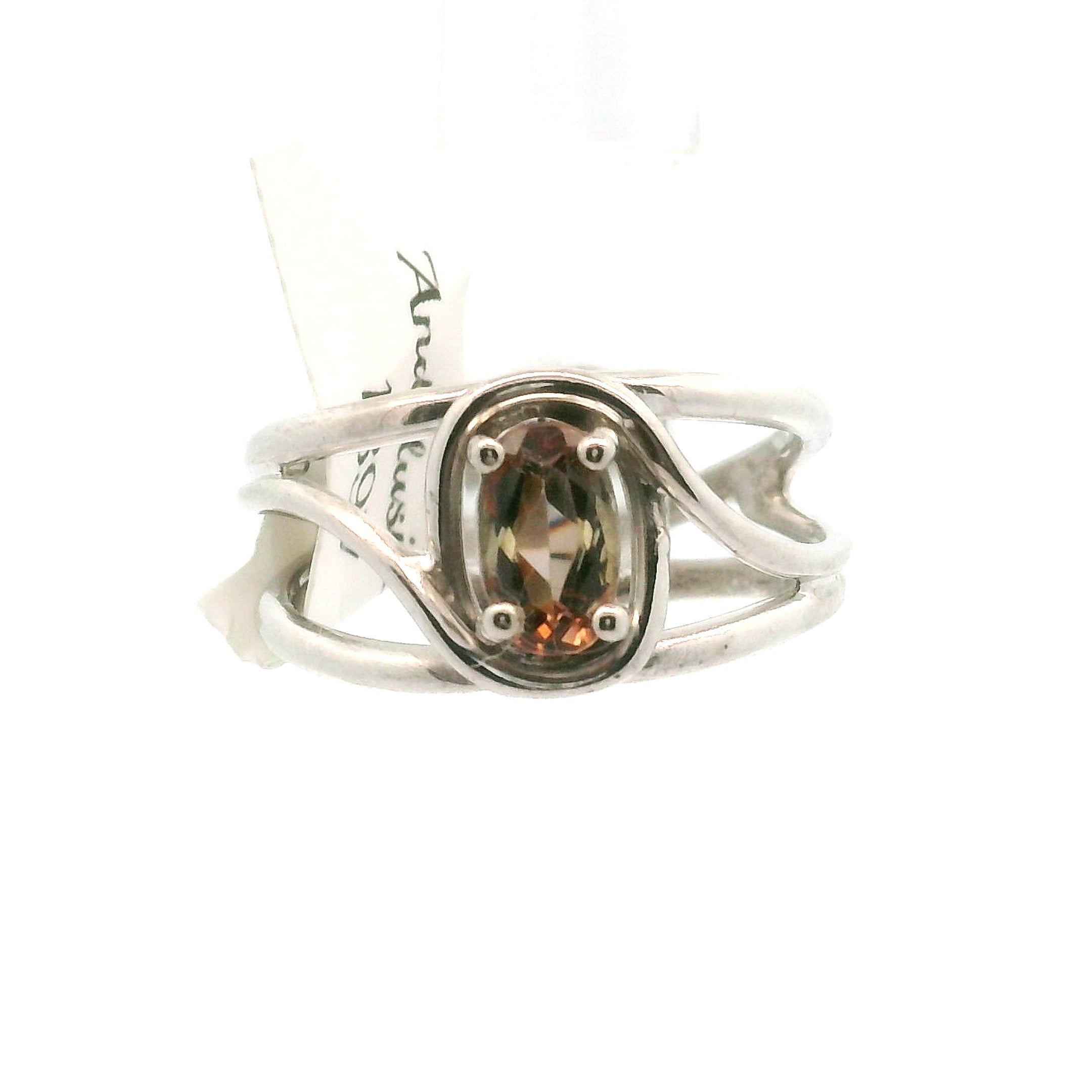 Andalusite Cuff Ring 925 Silver for Divine Connection, Harmony & Spiritual Awareness