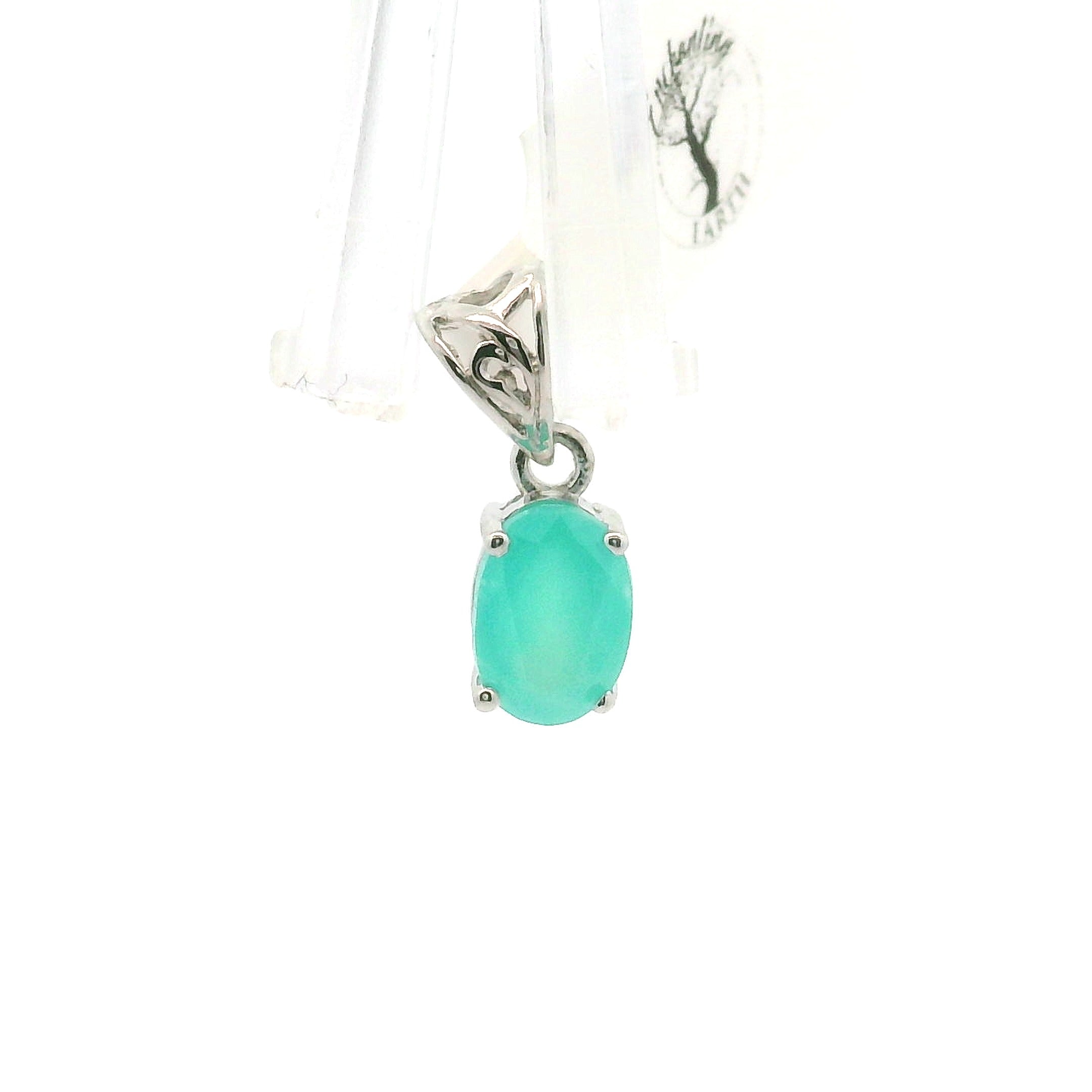 Smithsonite Pendant 925 Silver for Emotional Healing, Compassion and Renewal