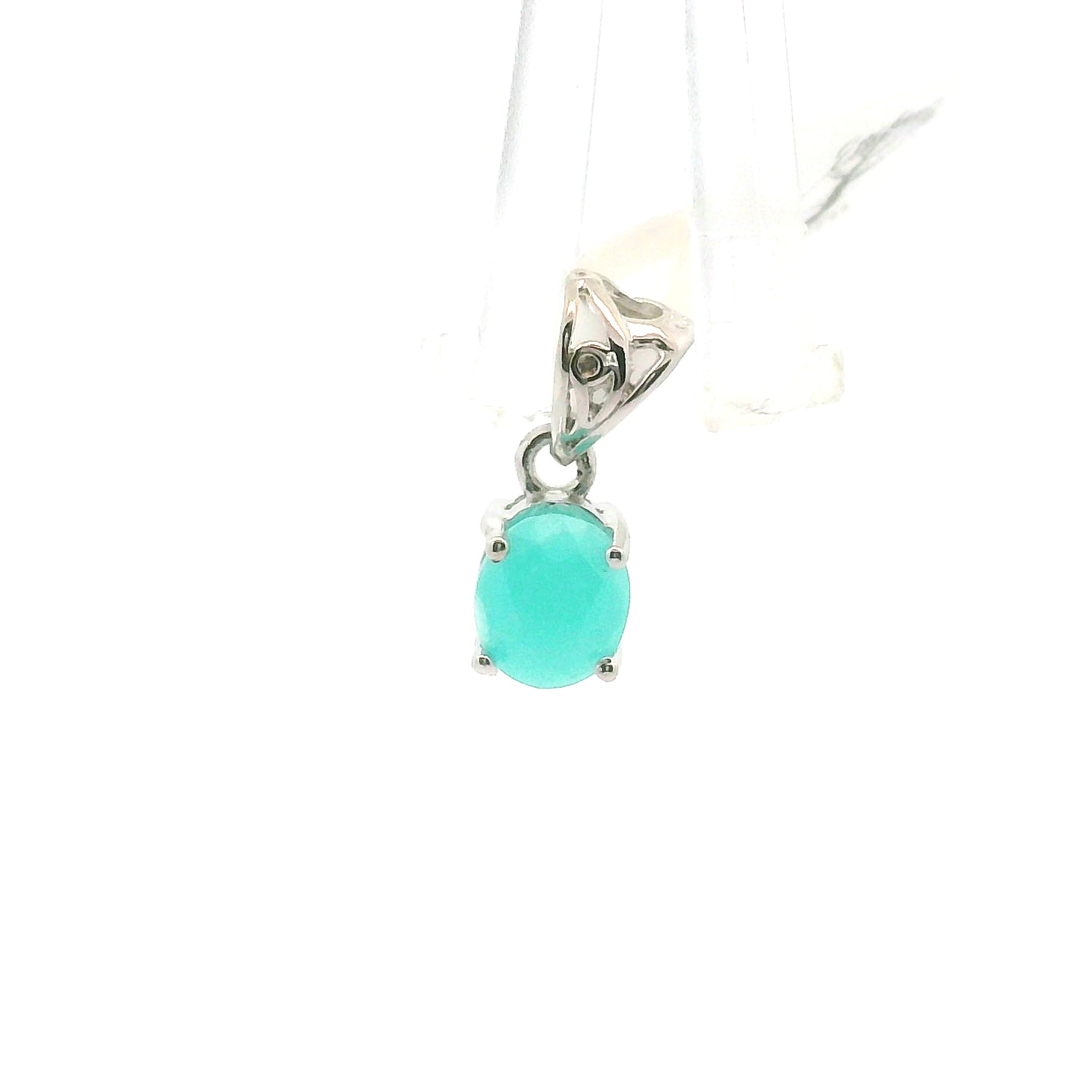 Smithsonite Pendant 925 Silver for Emotional Healing, Compassion and Renewal