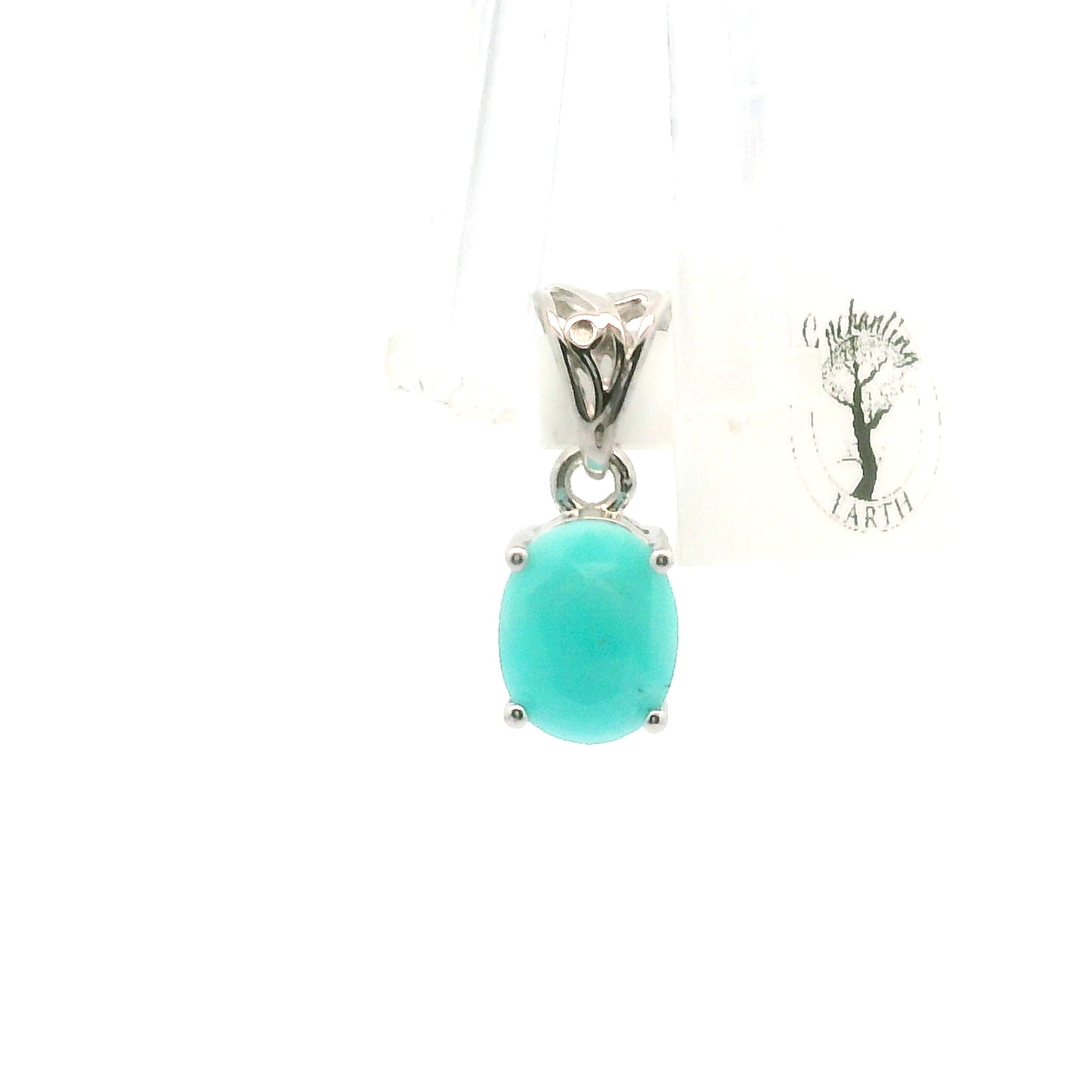 Smithsonite Pendant 925 Silver for Emotional Healing, Compassion and Renewal