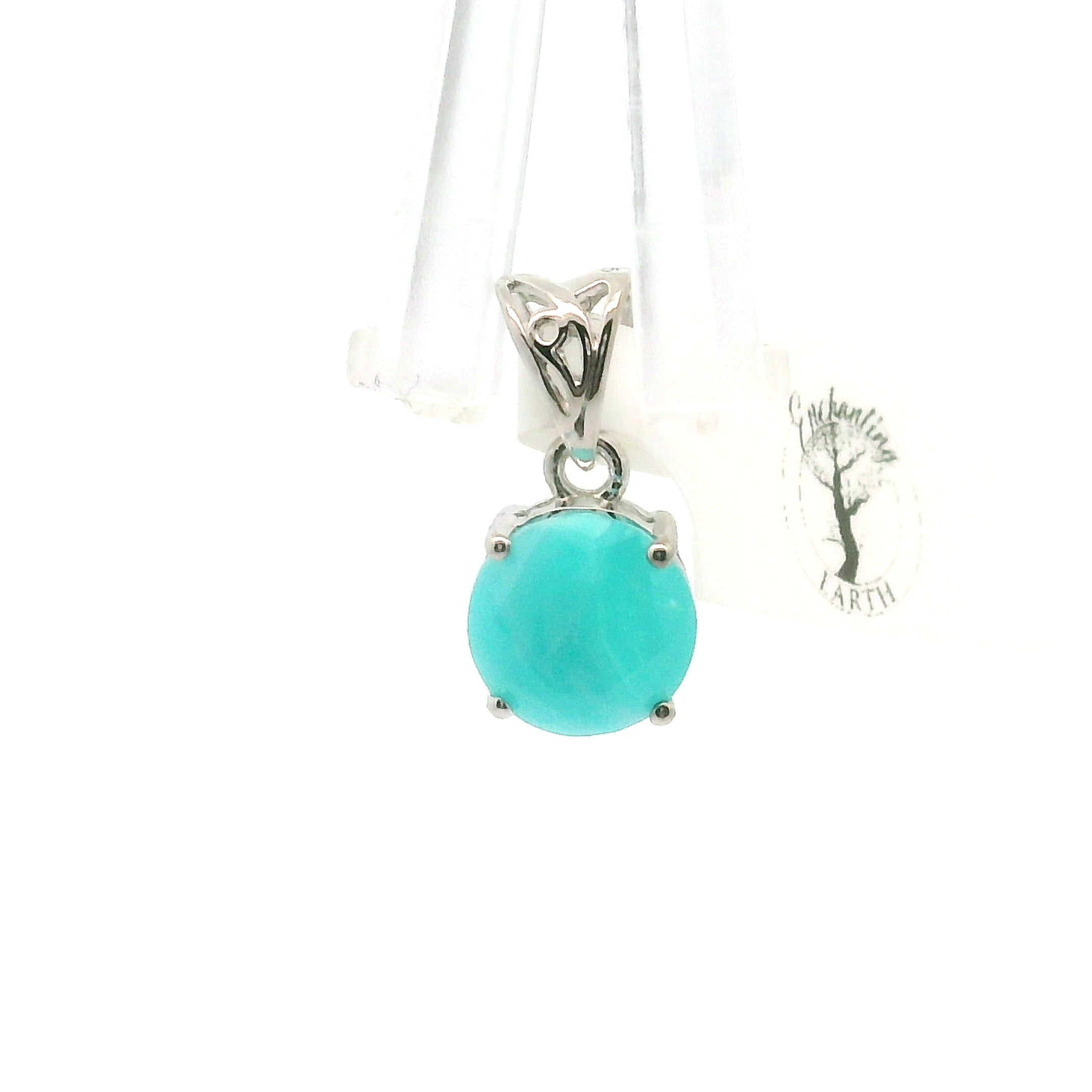 Smithsonite Pendant 925 Silver for Emotional Healing, Compassion and Renewal