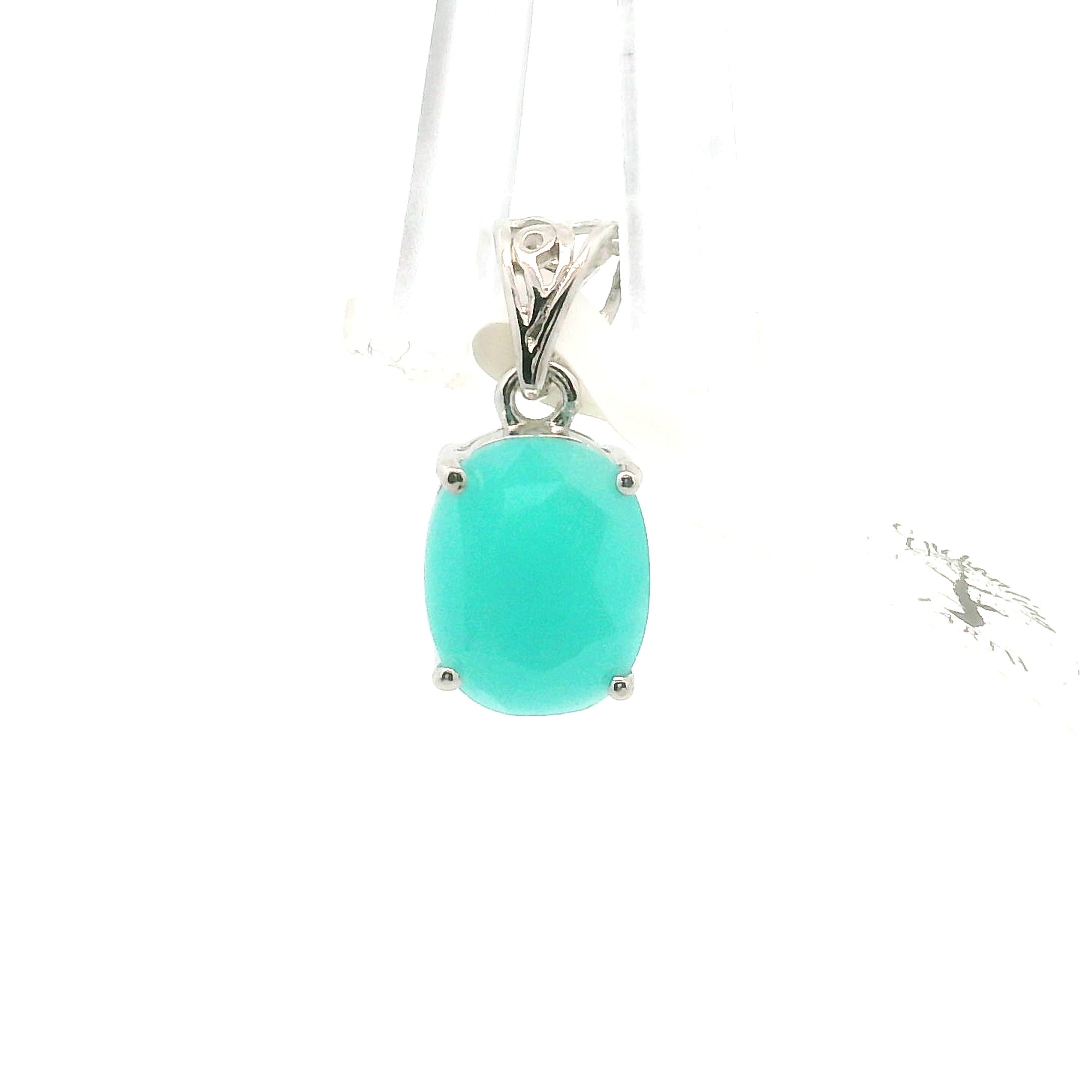 Smithsonite Pendant 925 Silver for Emotional Healing, Compassion and Renewal
