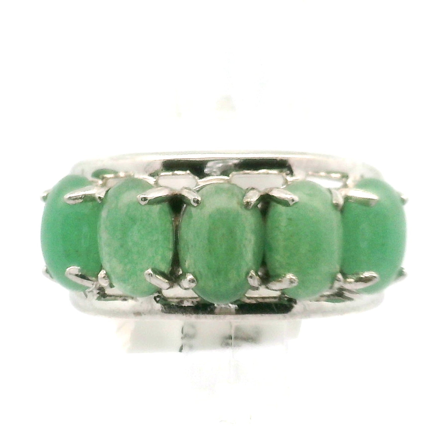 Multi Stone Oval Cut Stacker Cuff Ring .925 Silver for Healing, Intention Setting and Manifesting your Desires