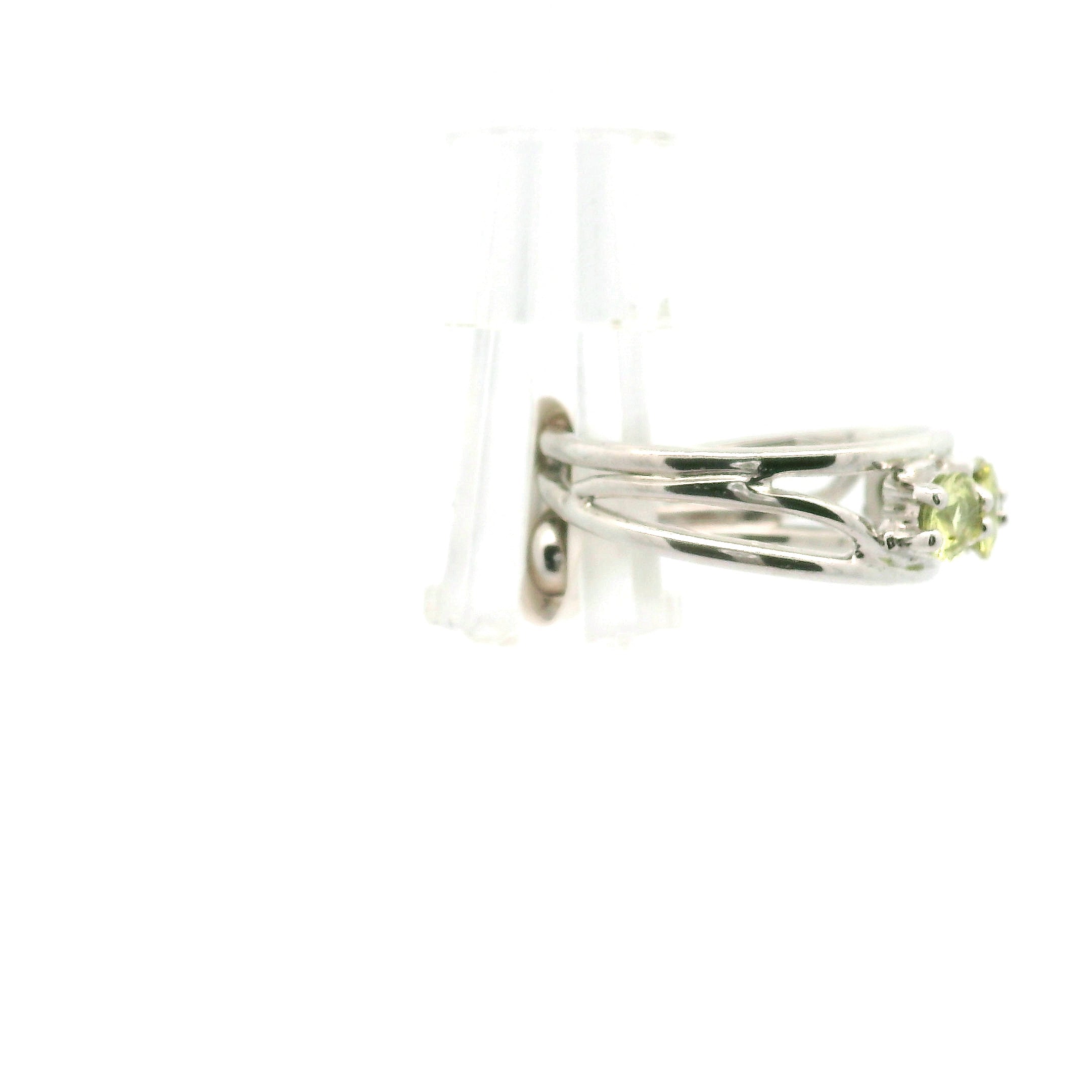 Chrysoberyl Stacker Cuff Ring .925 Silver for Protection, Intuition and Abundance