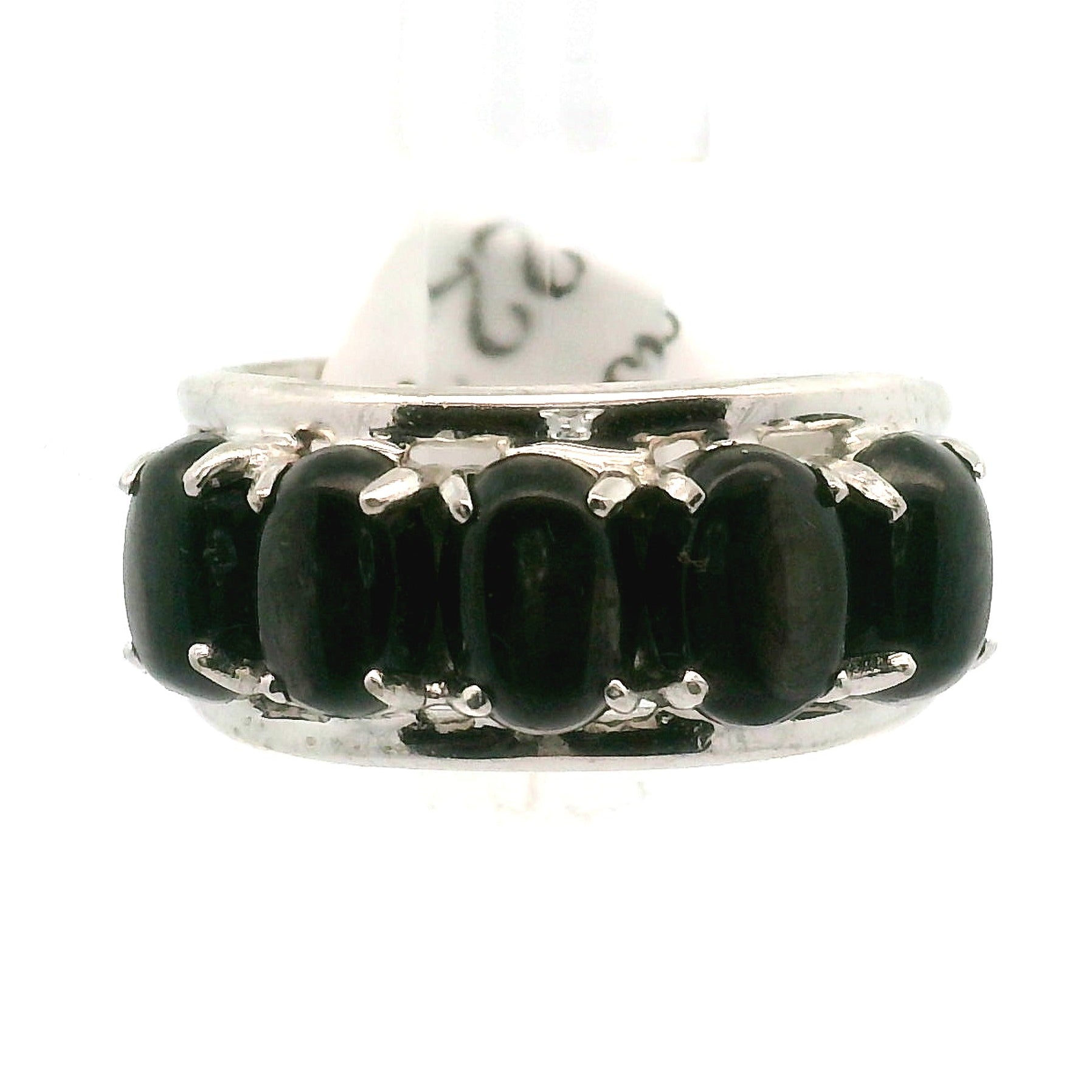 Multi Stone Oval Cut Stacker Cuff Ring .925 Silver for Healing, Intention Setting and Manifesting your Desires