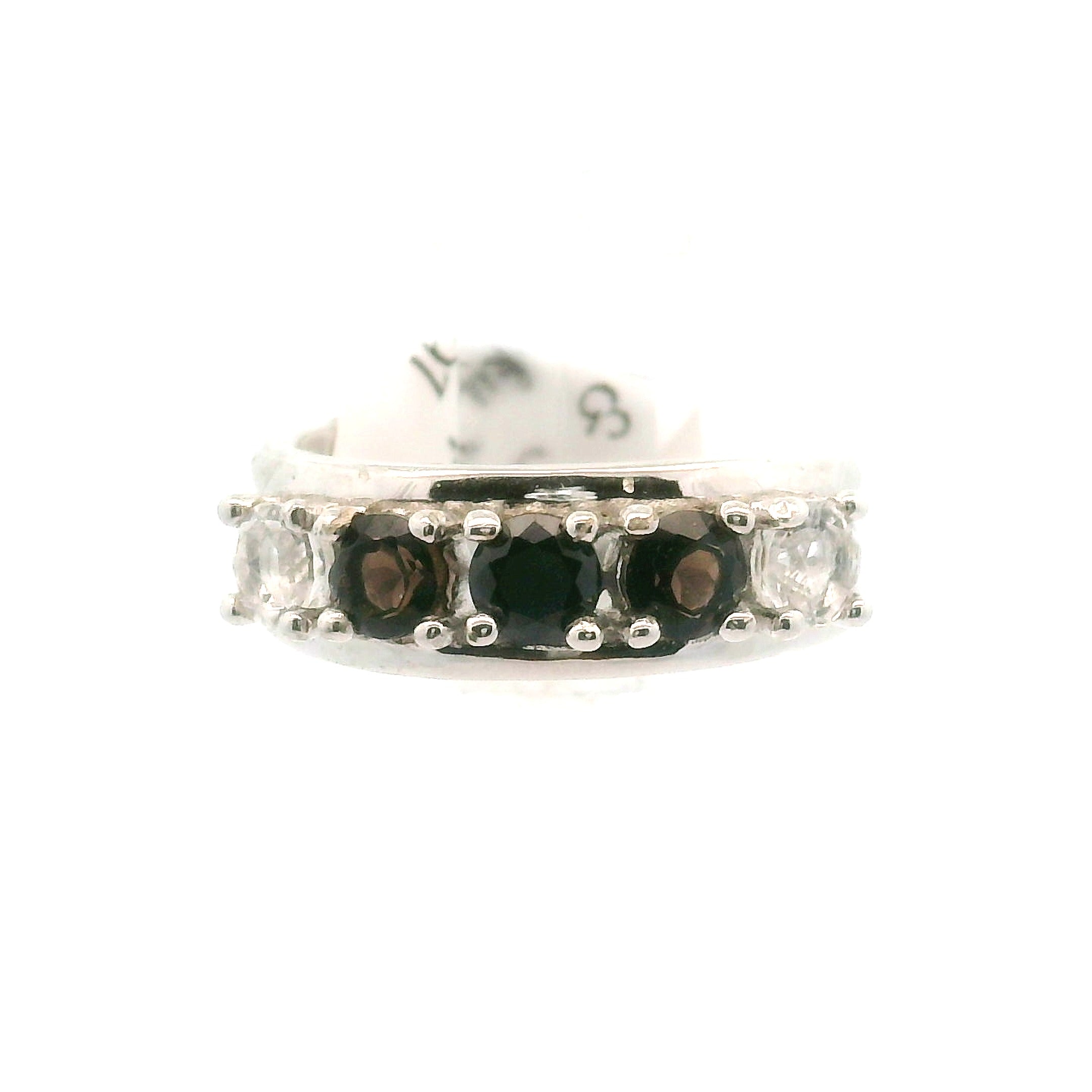 Multi-stone Stacker Cuff Ring .925 Silver for Healing, Intention Setting and Manifesting your Desires
