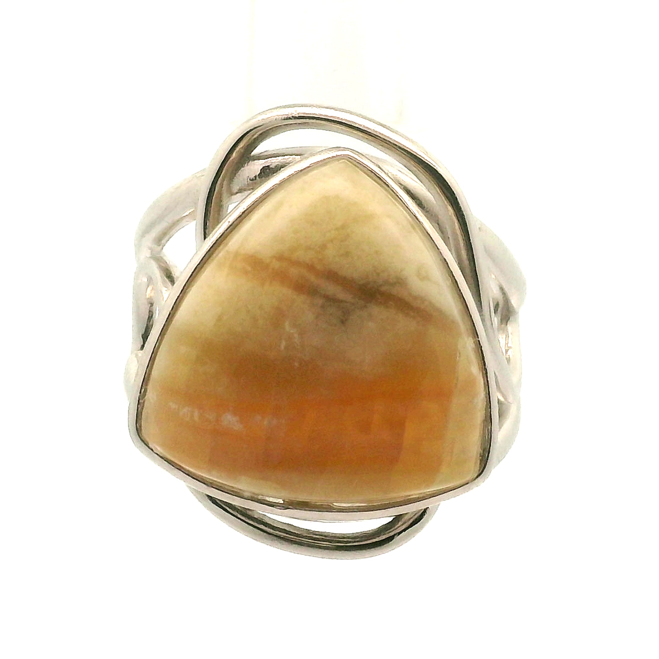 Arizona Pietersite Cuff Ring .925 Silver for Intuition, Transformation and Willpower