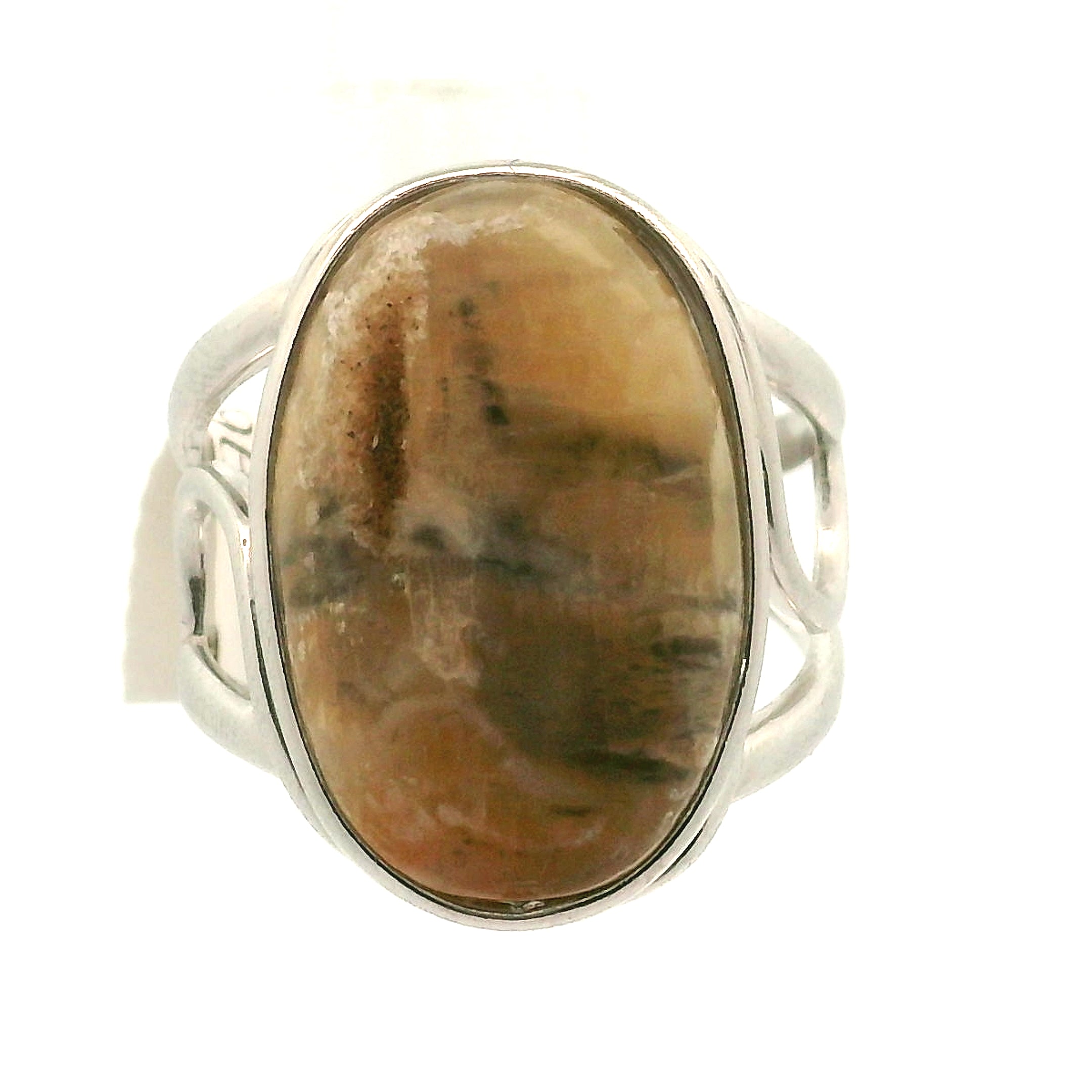 Arizona Pietersite Cuff Ring .925 Silver for Intuition, Transformation and Willpower