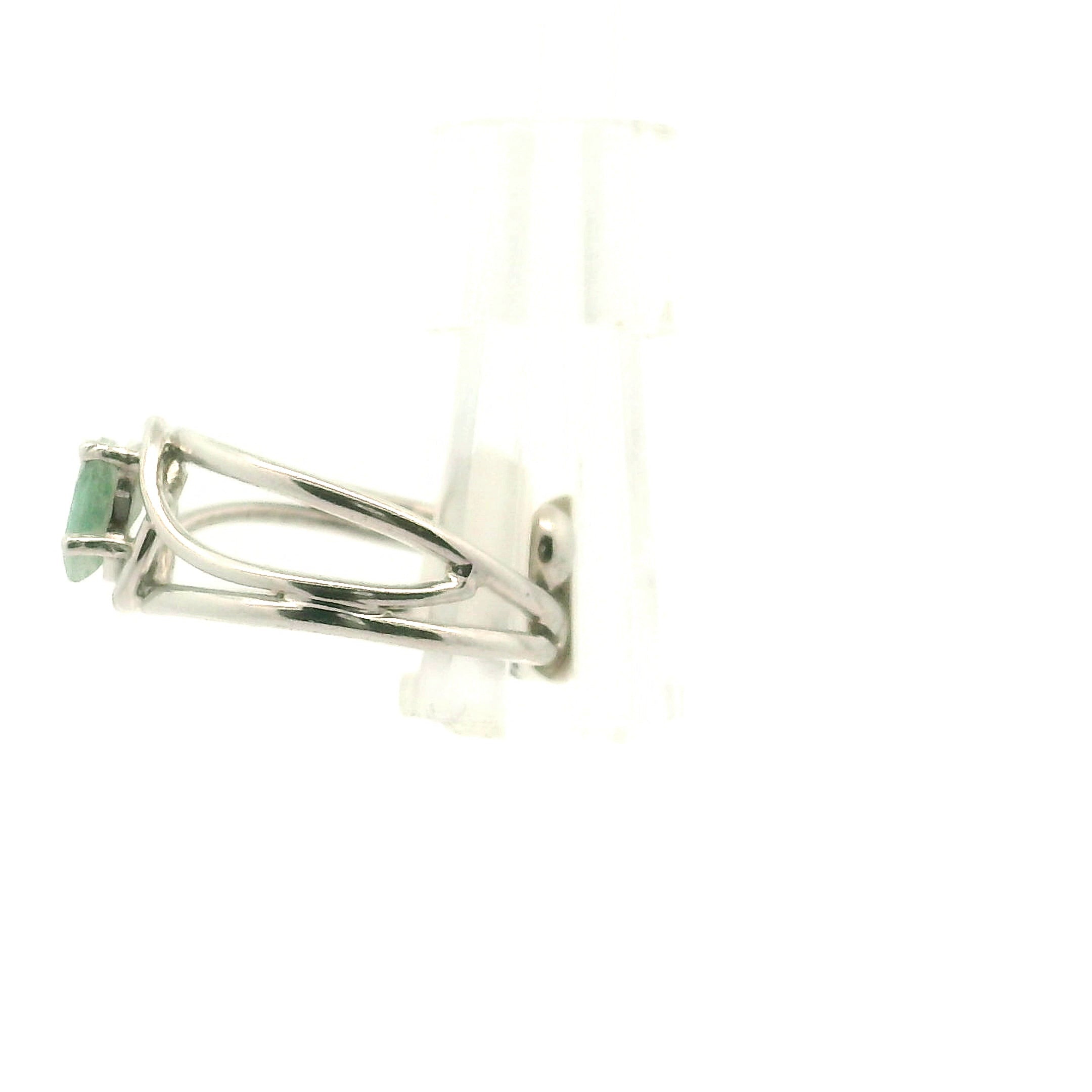 Mtorolite Zimbabwe Faceted Midi Cuff Ring .925 Silver for Emotional Healing, Forgiveness and Reflection
