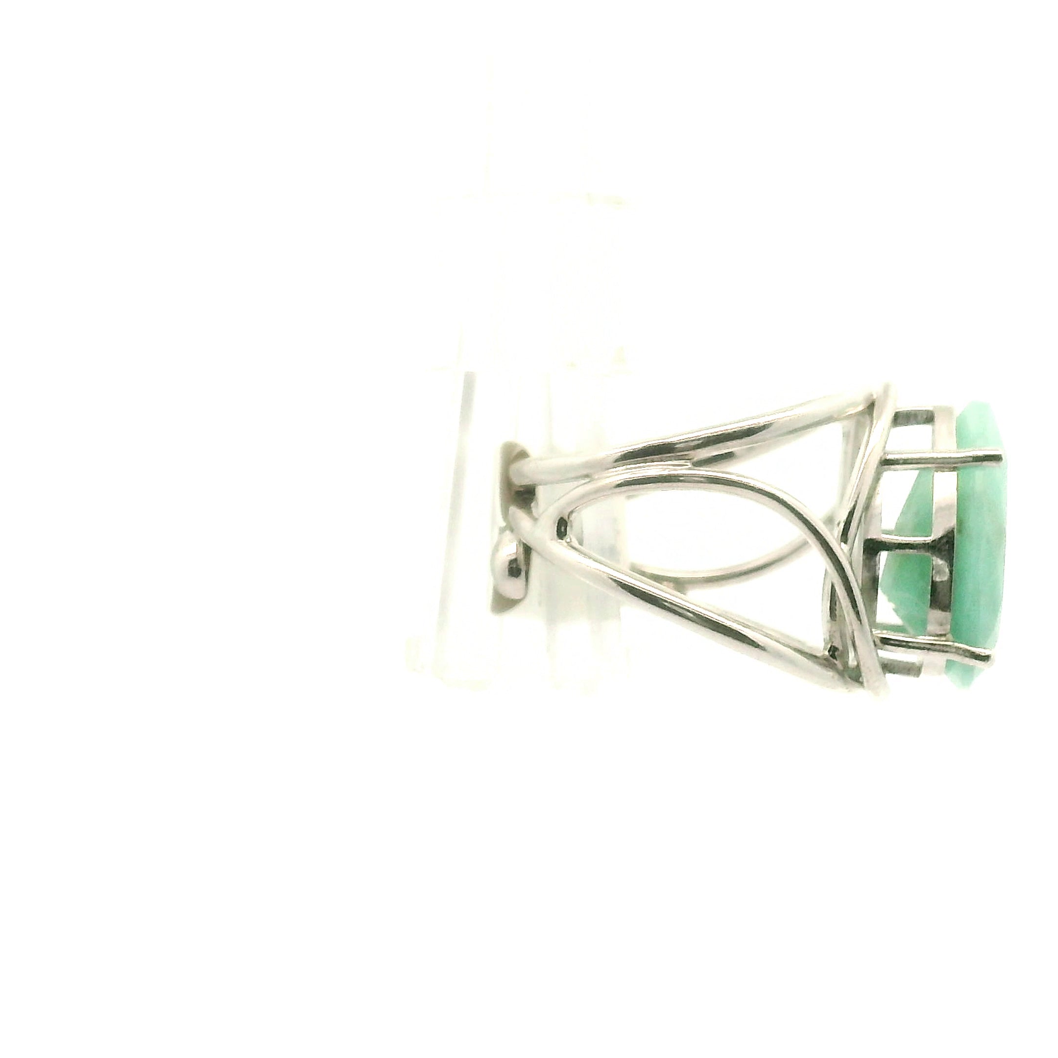Mtorolite Zimbabwe Faceted Midi Cuff Ring .925 Silver for Emotional Healing, Forgiveness and Reflection