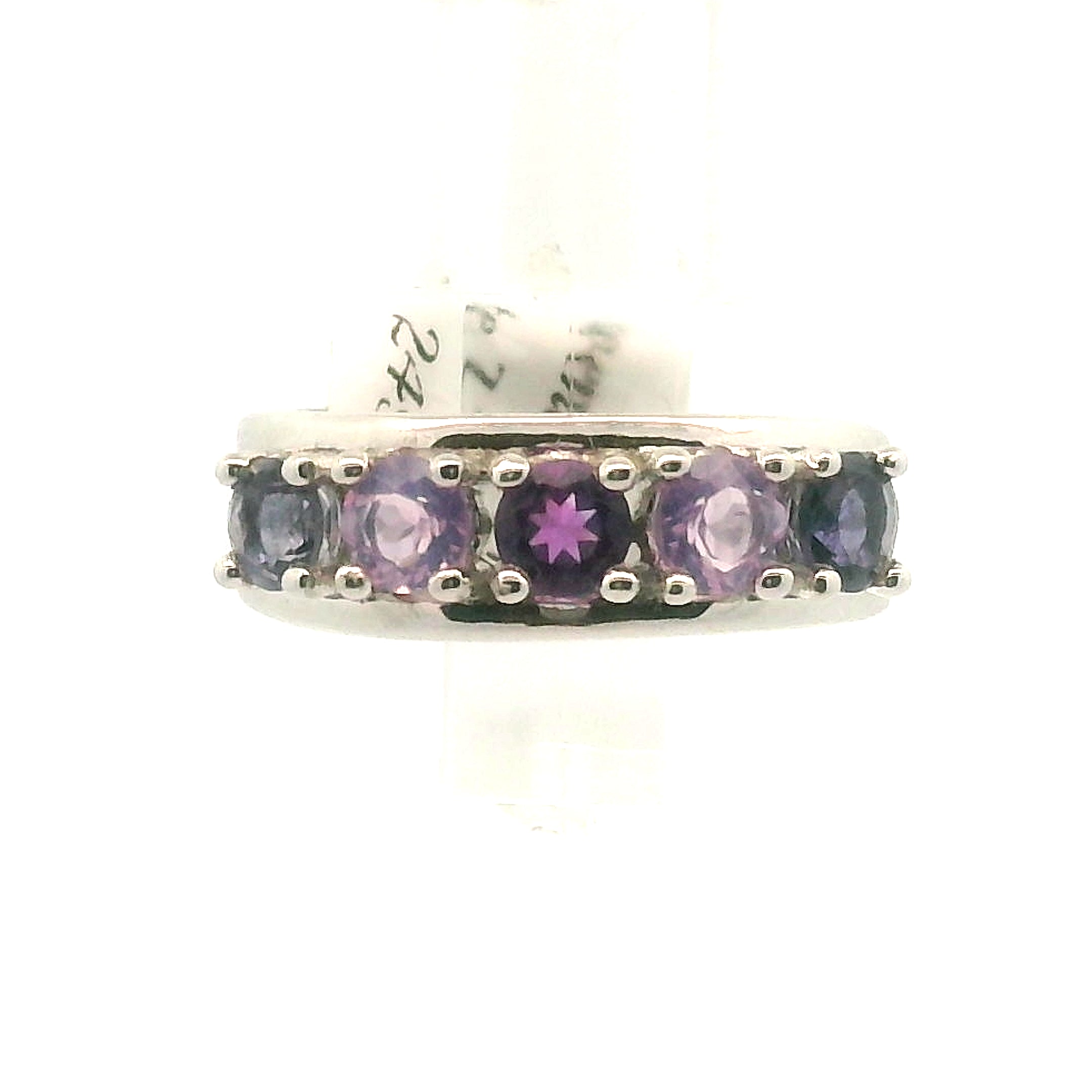 Multi-stone Stacker Cuff Ring .925 Silver for Healing, Intention Setting and Manifesting your Desires