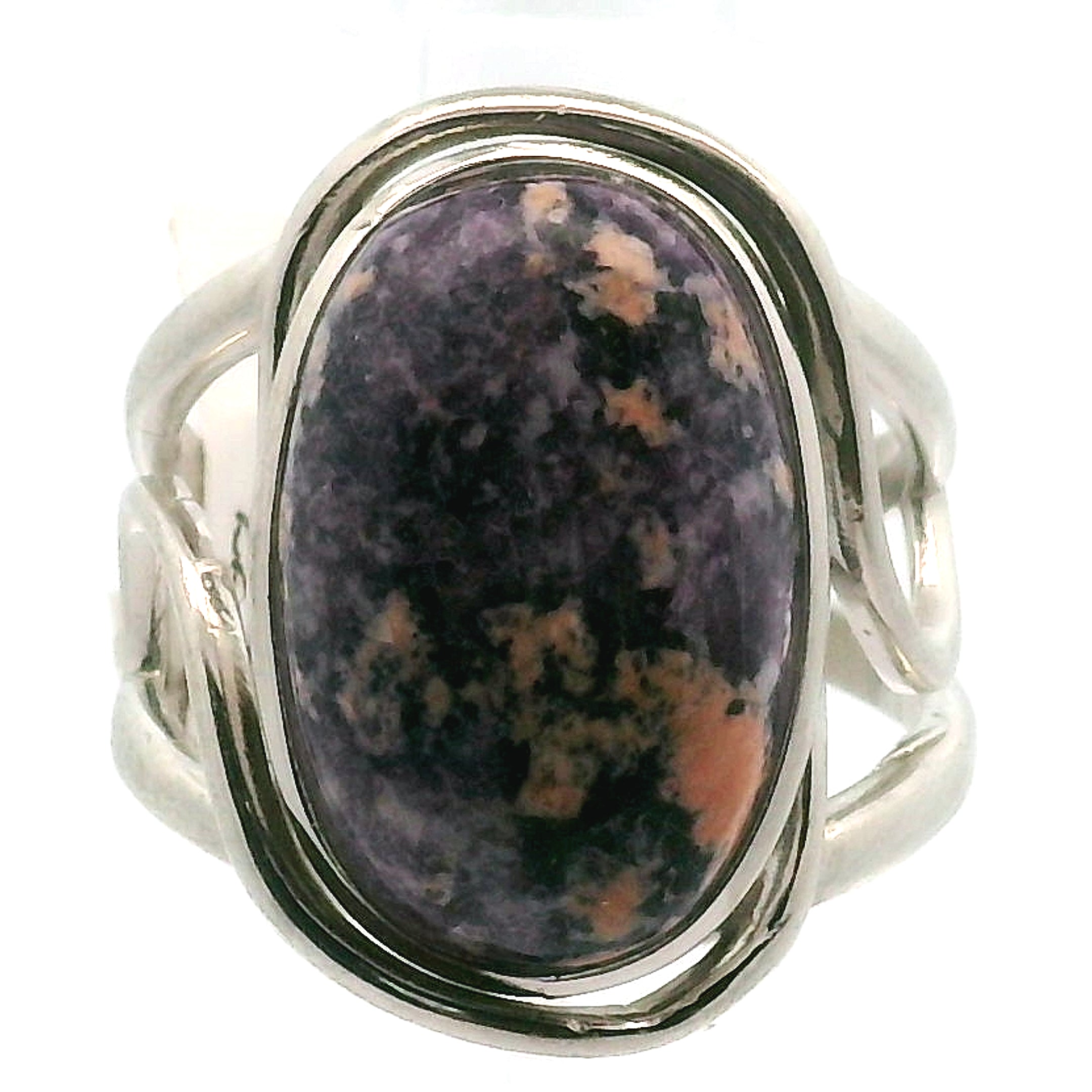 Olga Stone Cuff Ring .925 Silver  for Harmonizing Relationships & Pleasure