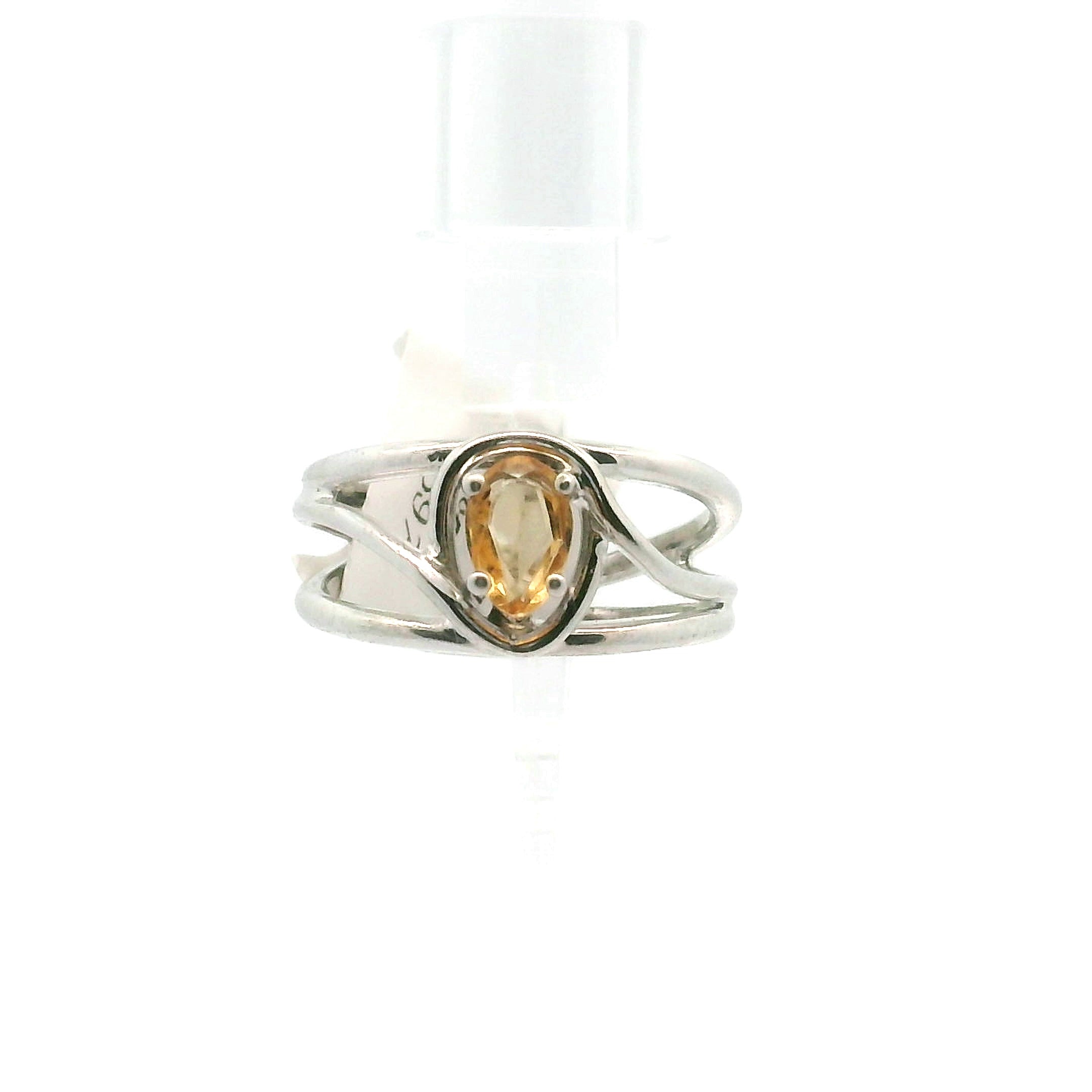 Imperial Topaz Midi Cuff Ring .925 Sterling Silver for Spiritual Transformation