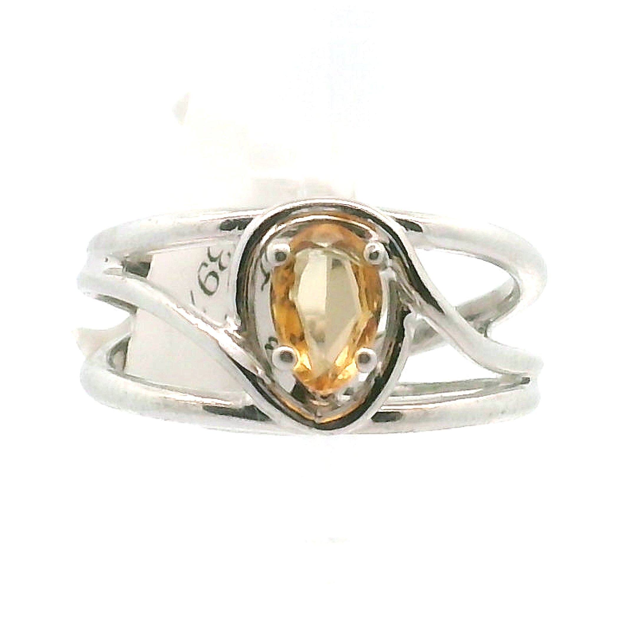 Imperial Topaz Midi Cuff Ring .925 Sterling Silver for Spiritual Transformation